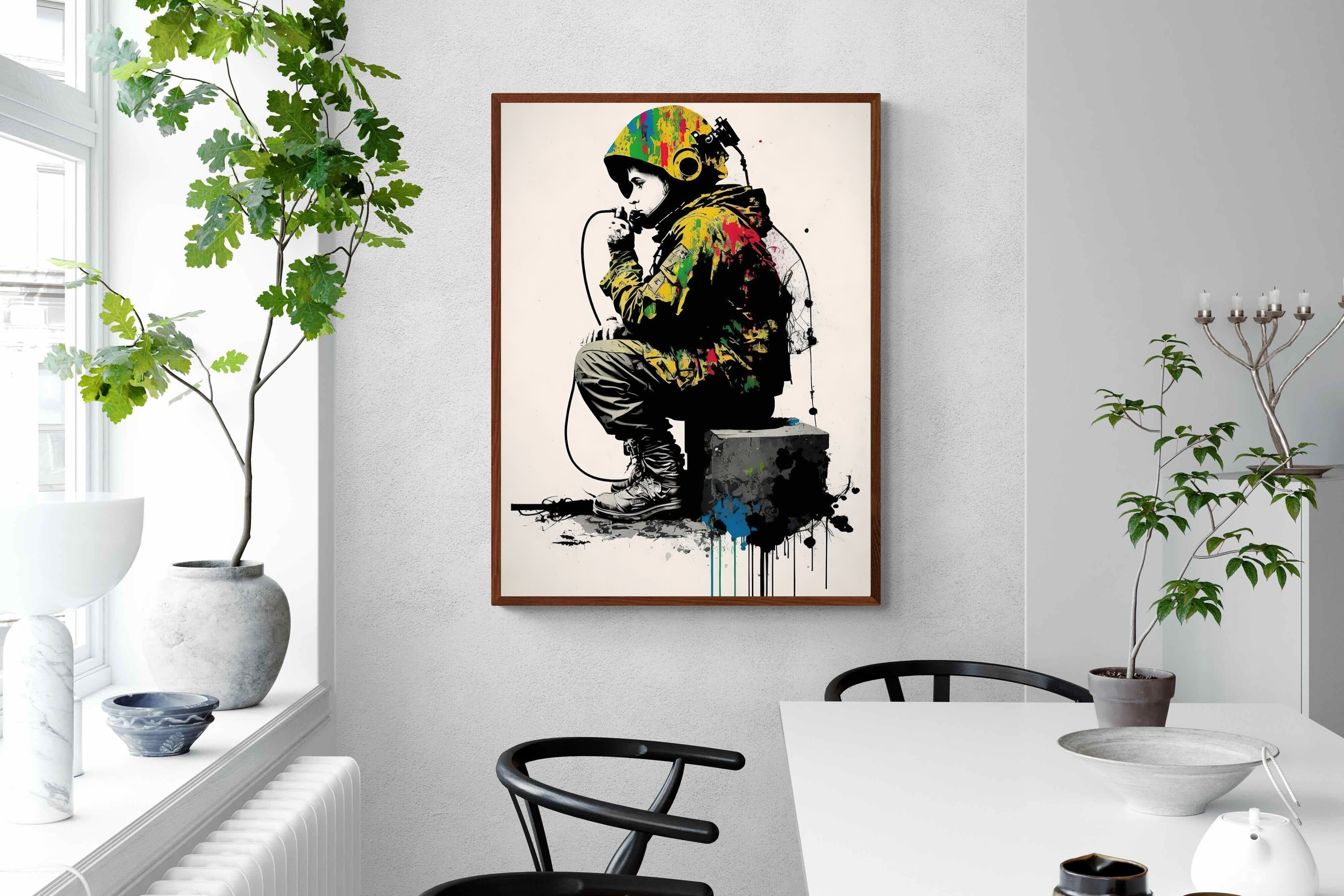 Pixalot Banksy Astronaut