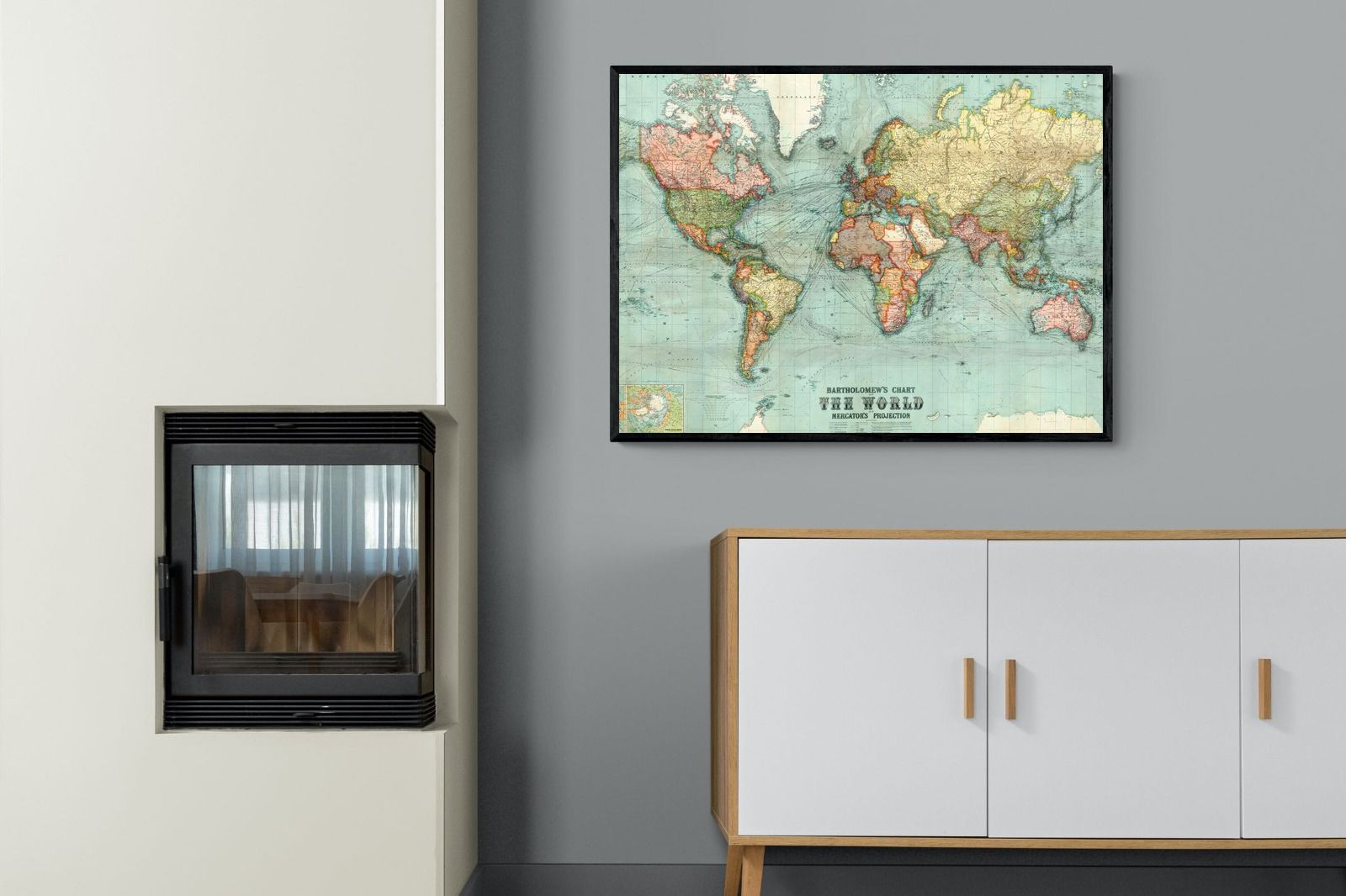 Pixalot ® Bartholomew's Chart of the World