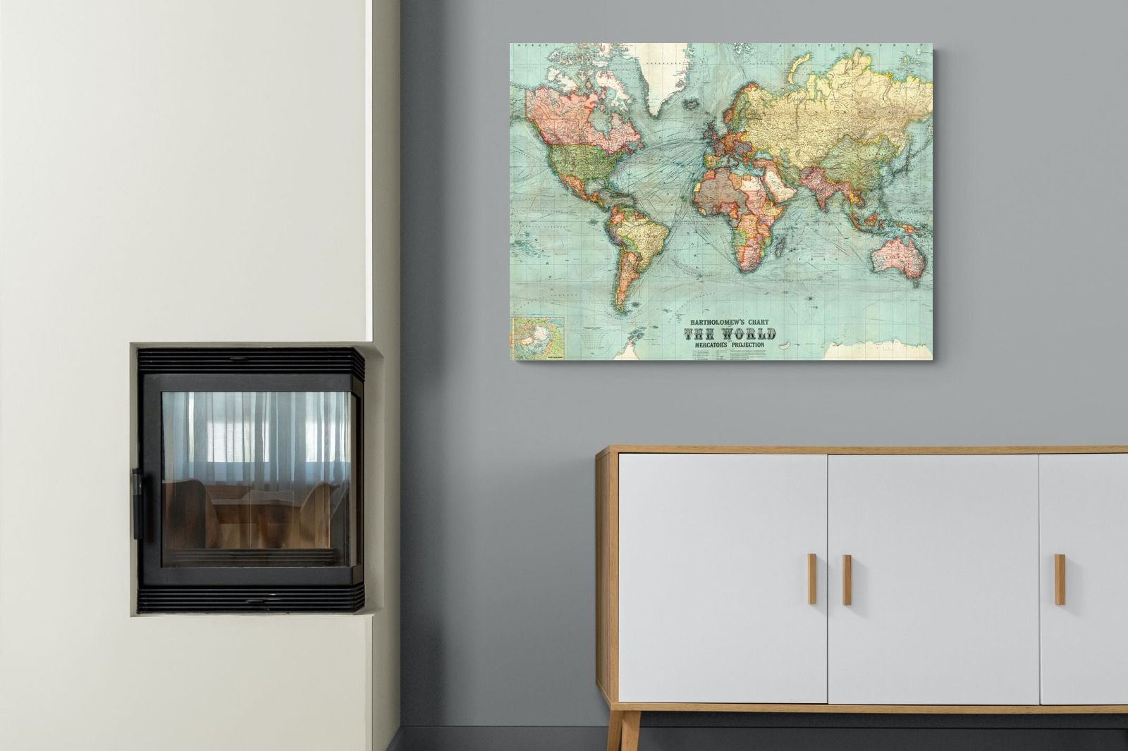 Pixalot ® Bartholomew's Chart of the World