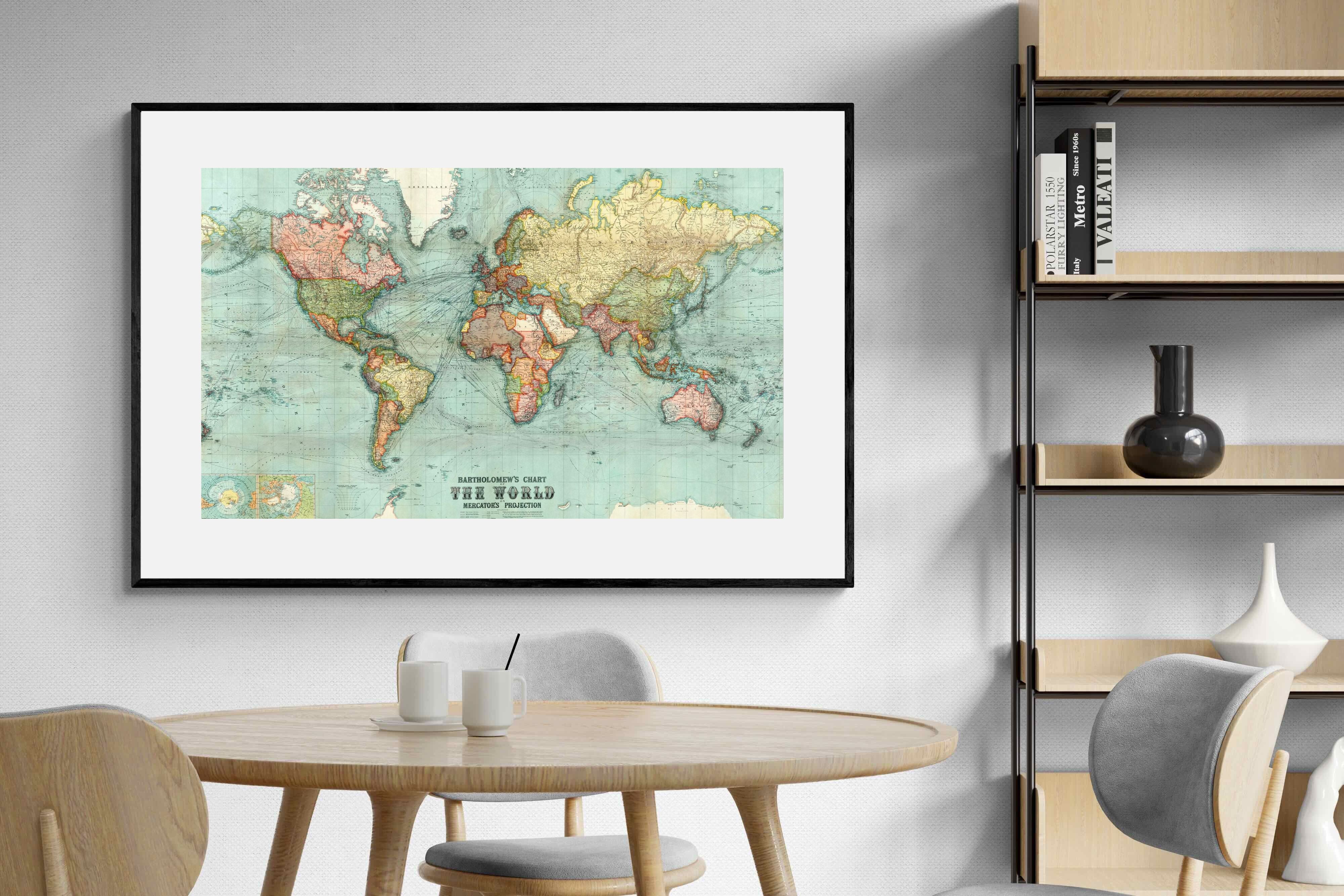 Pixalot ® Bartholomew's Chart of the World