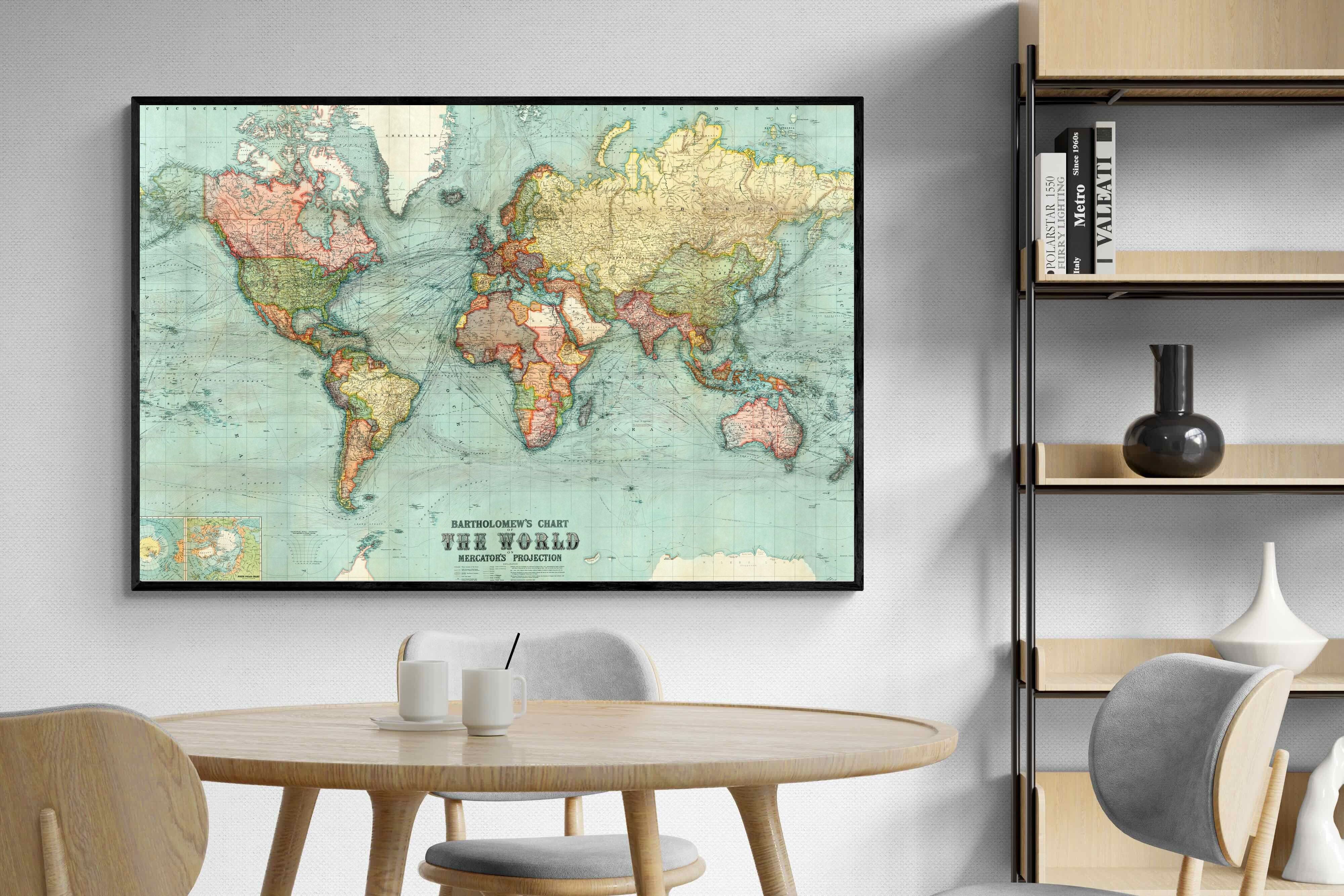 Pixalot ® Bartholomew's Chart of the World