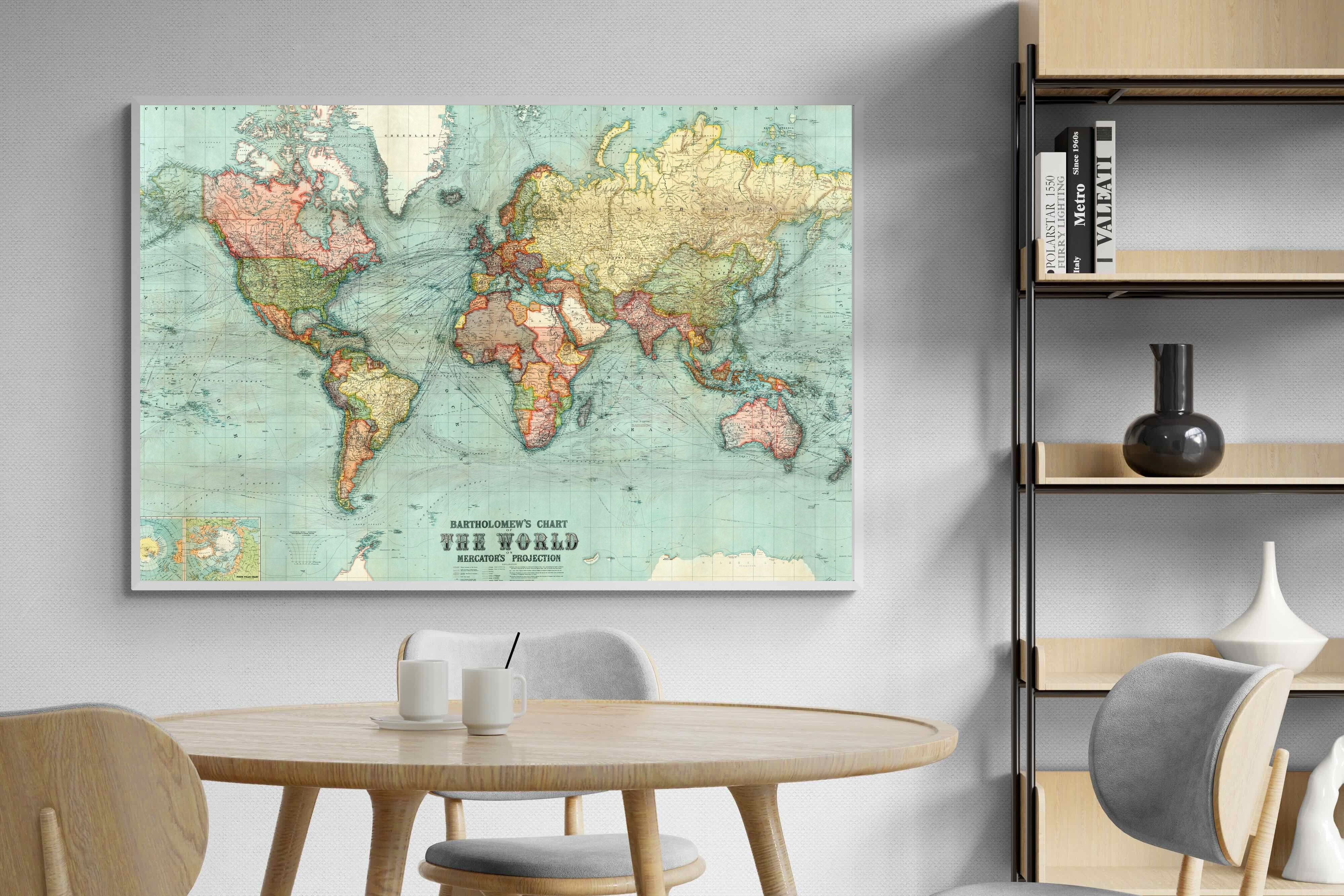 Pixalot ® Bartholomew's Chart of the World
