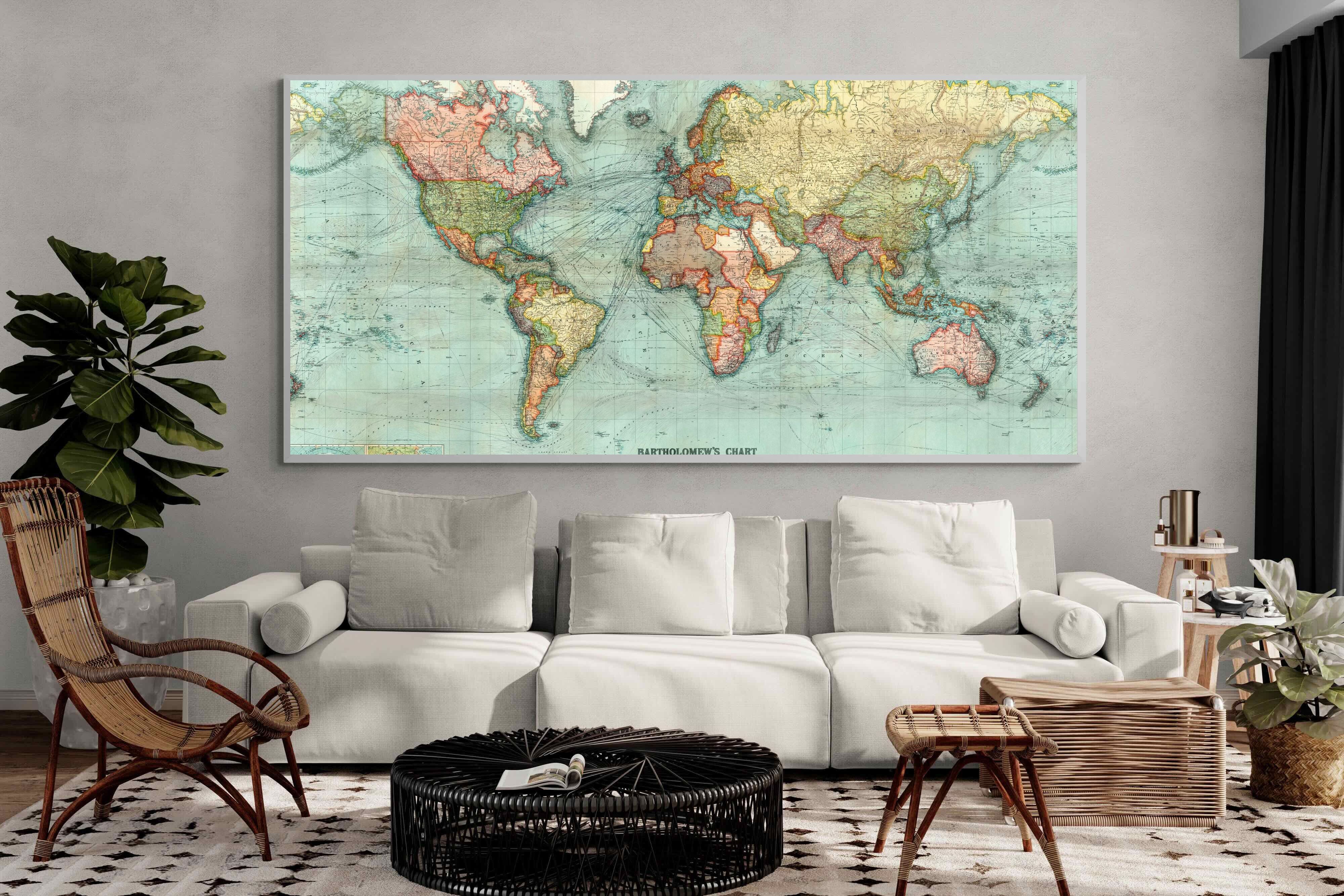 Pixalot ® Bartholomew's Chart of the World