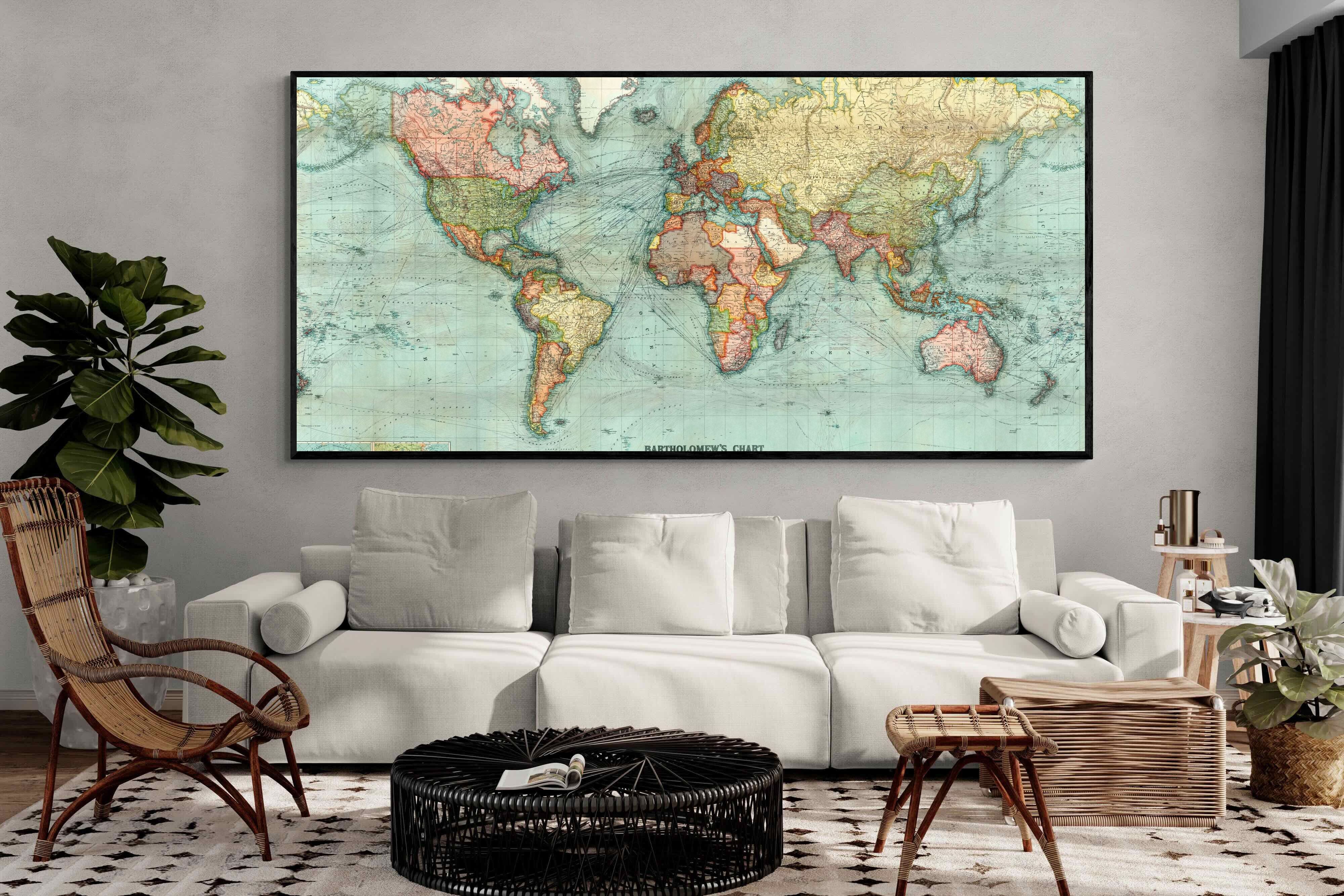 Pixalot ® Bartholomew's Chart of the World
