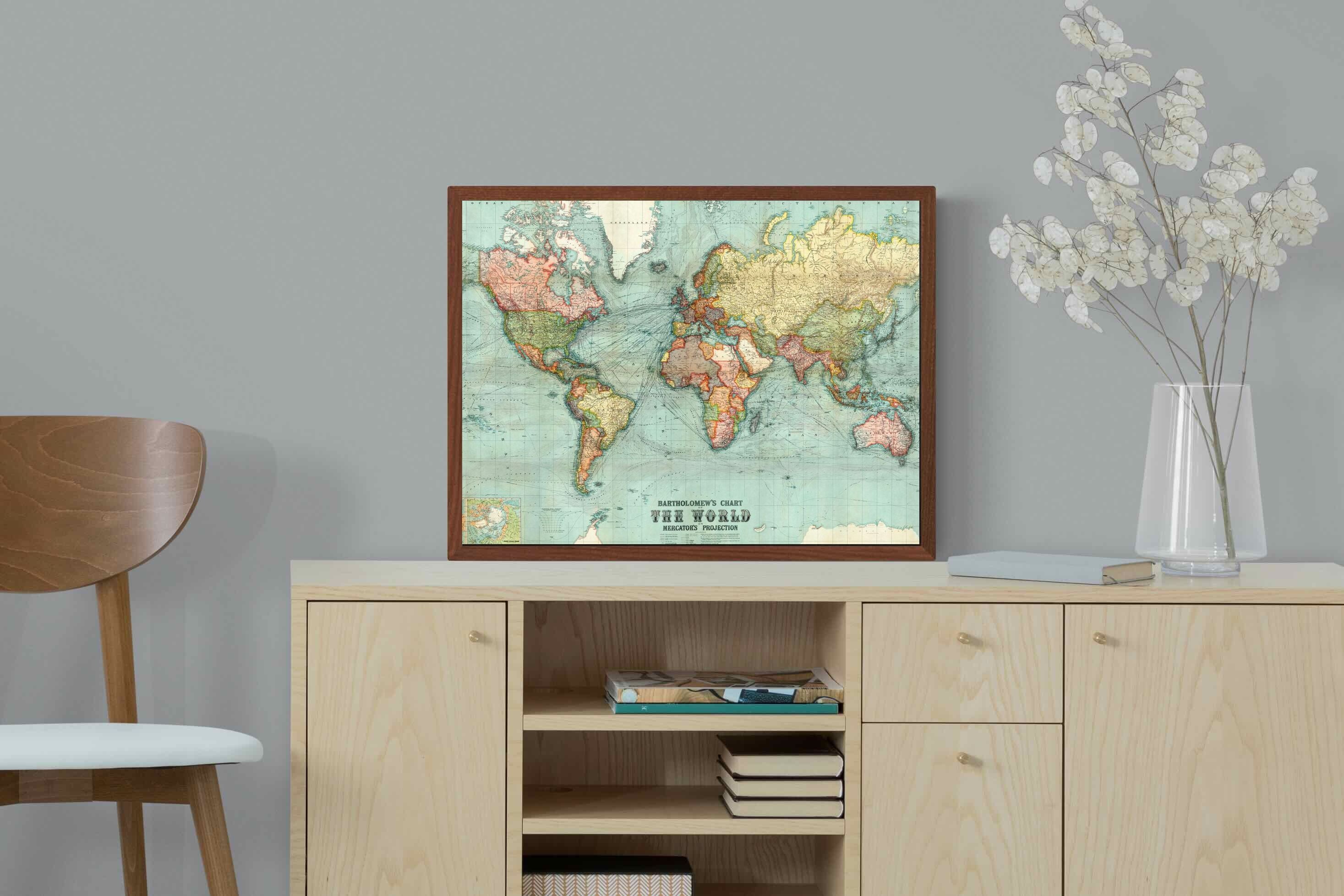 Pixalot ® Bartholomew's Chart of the World