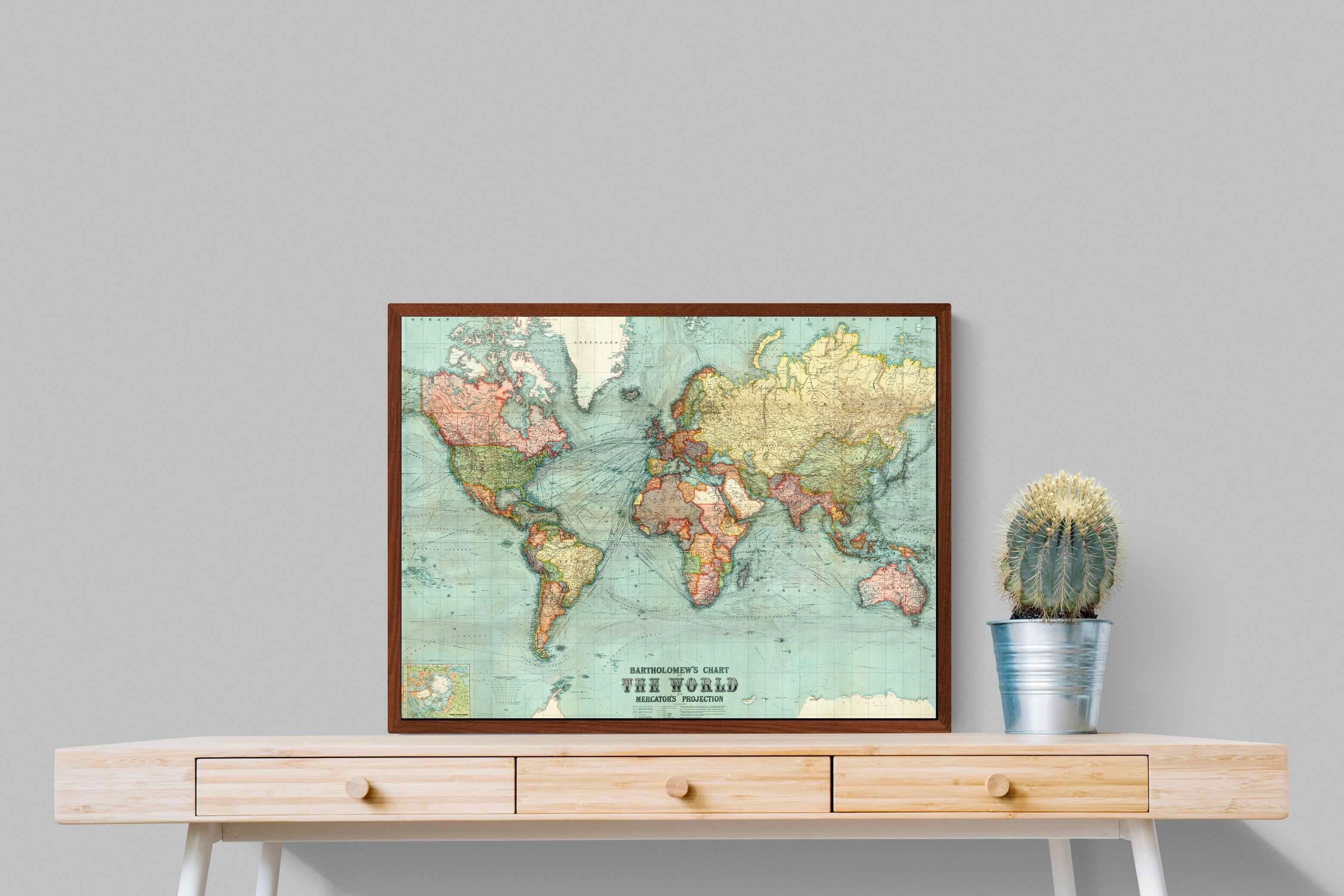 Pixalot ® Bartholomew's Chart of the World