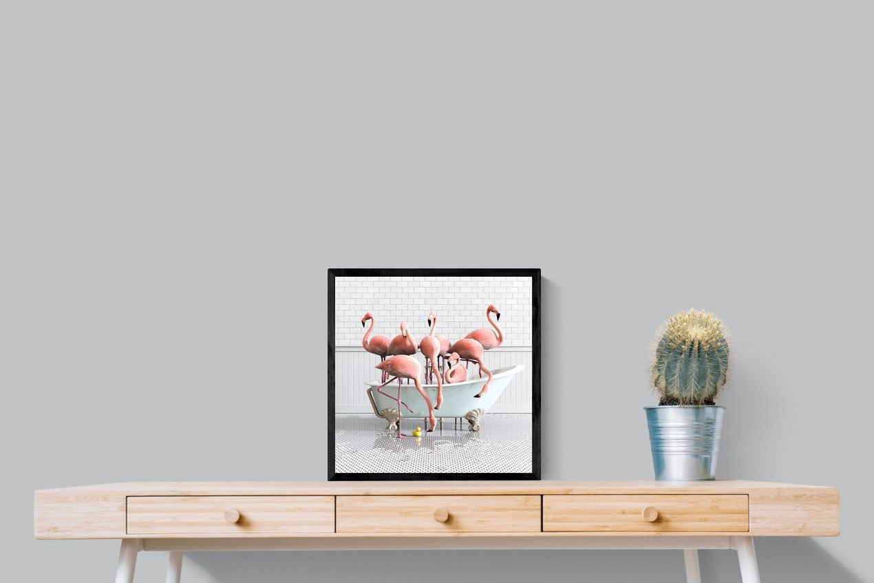 Pixalot Bathtub Flamingos