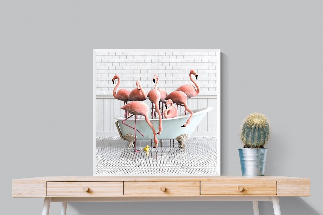 Pixalot Bathtub Flamingos