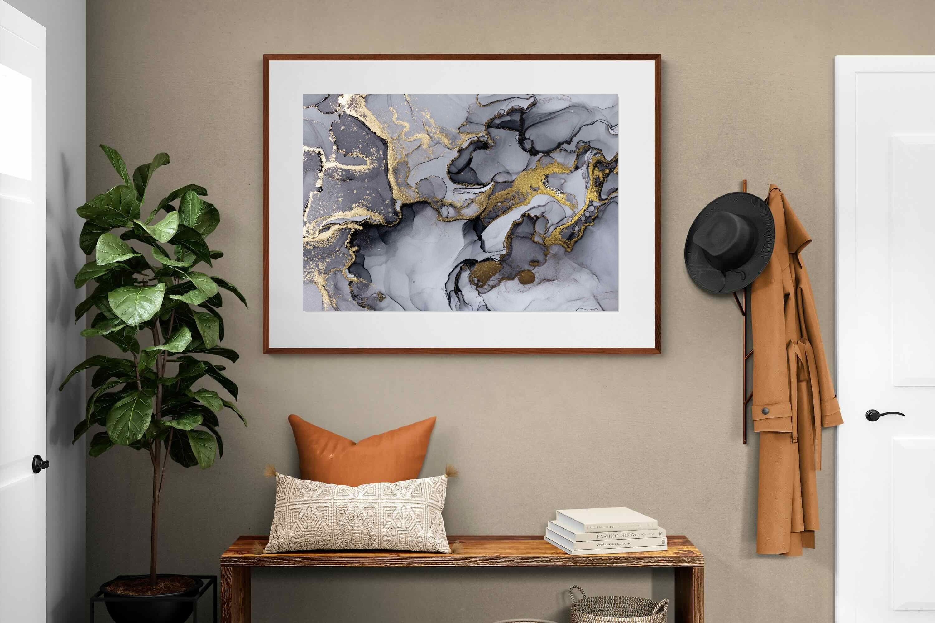 Pixalot ® Black Grey Gold Marble