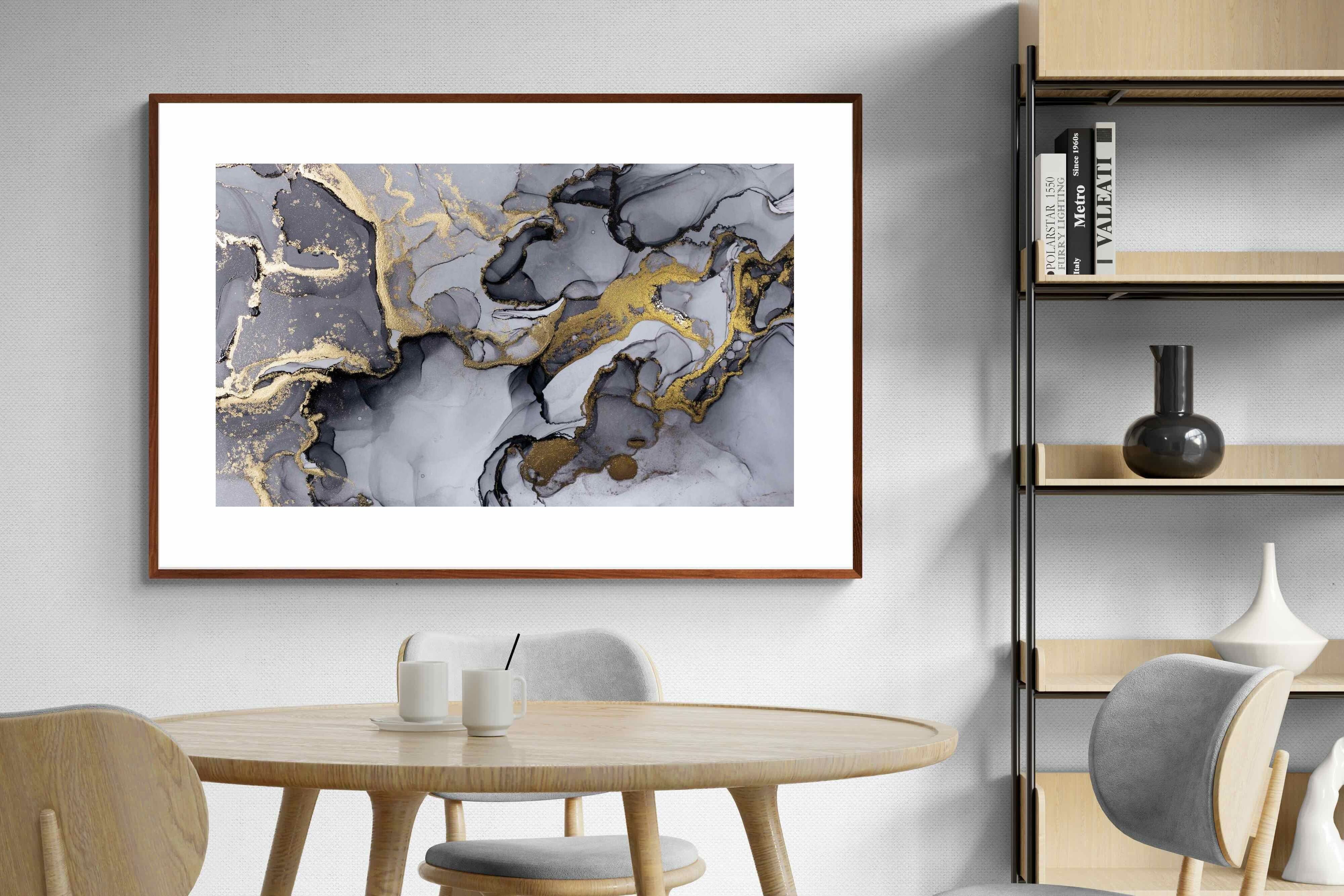 Pixalot ® Black Grey Gold Marble