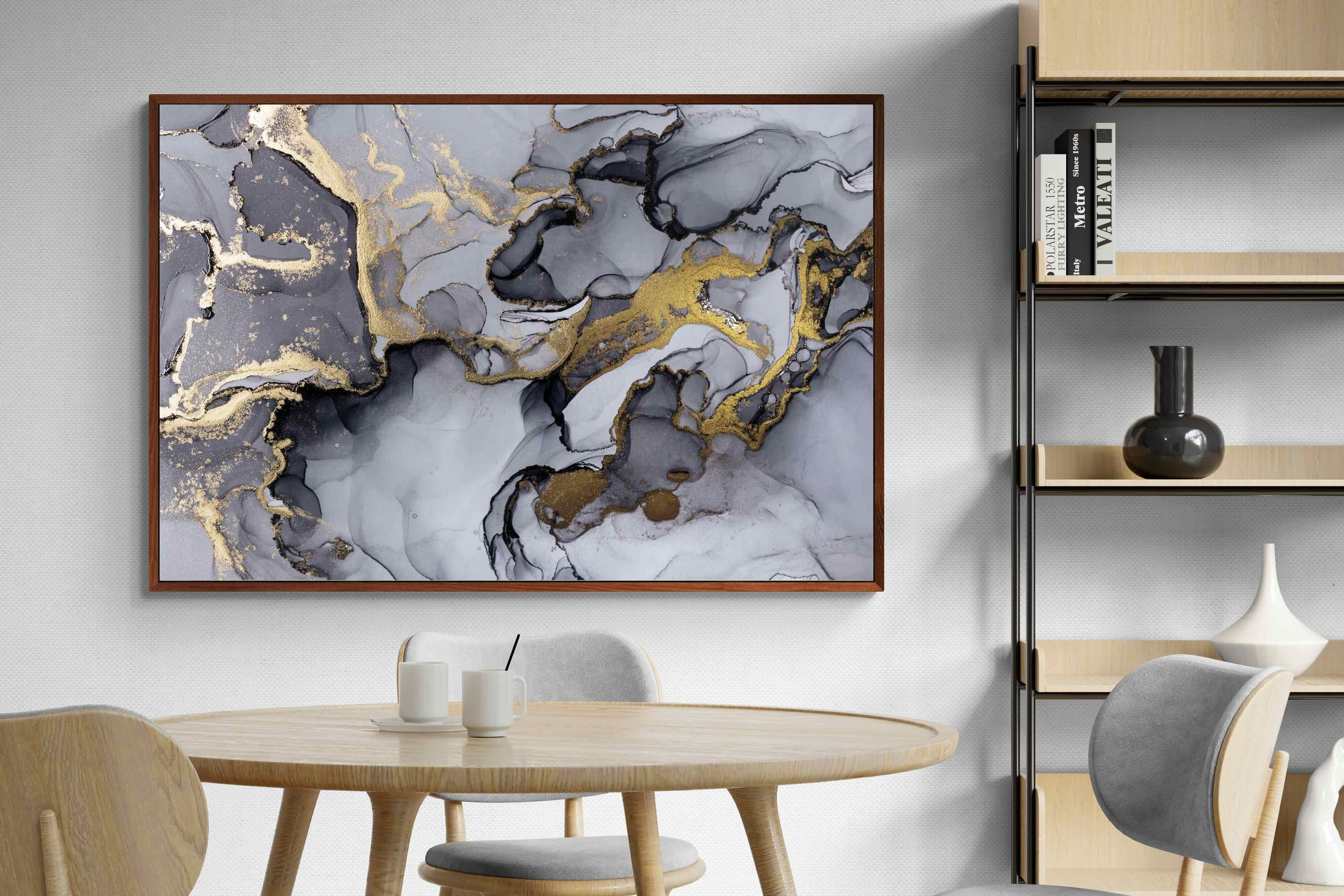 Pixalot ® Black Grey Gold Marble