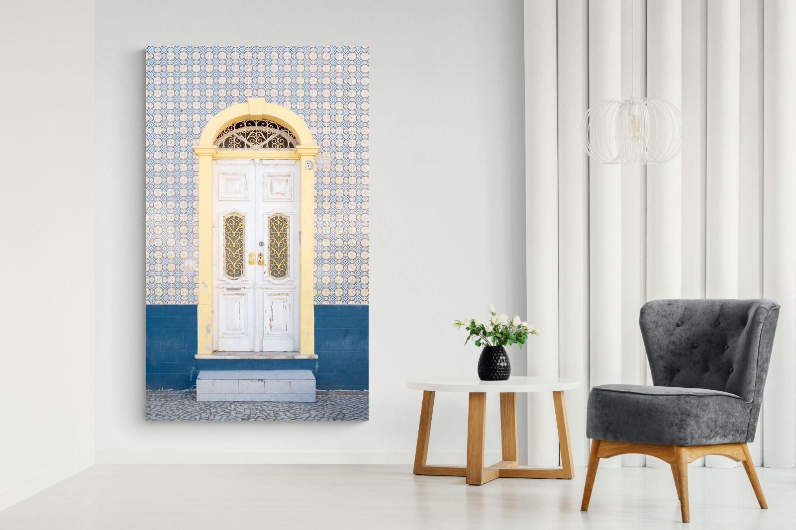 Pixalot Blue and Yellow Facade