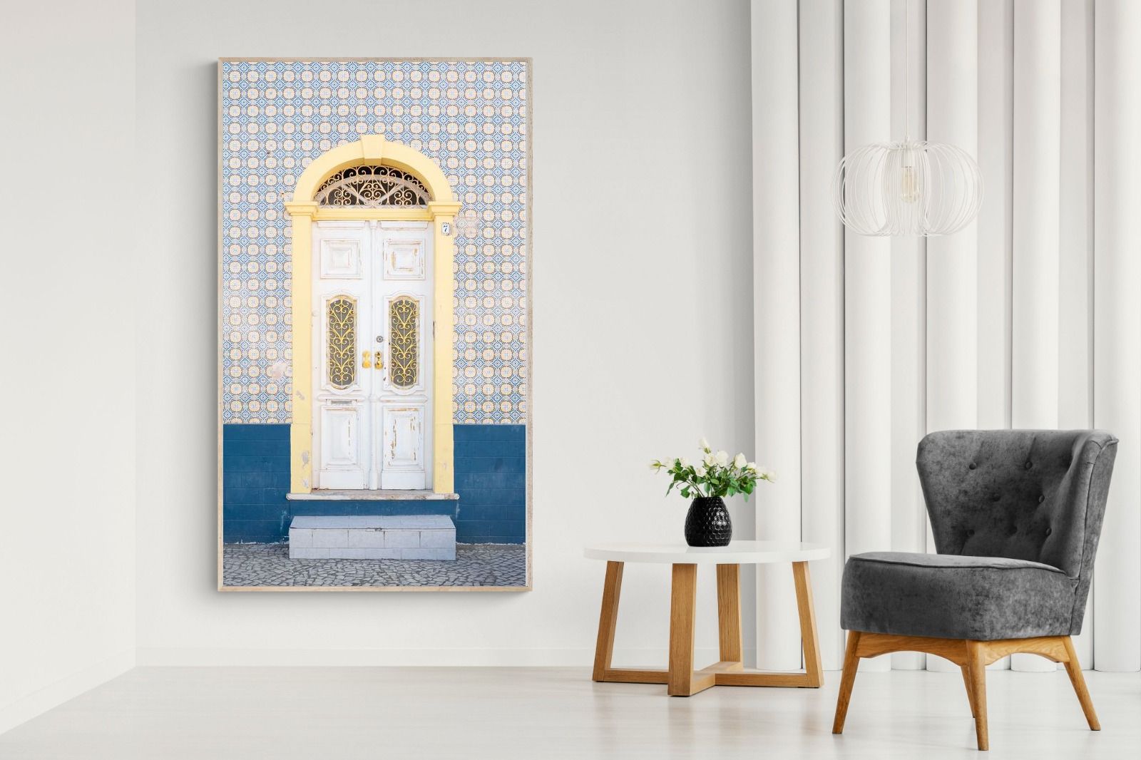 Pixalot Blue and Yellow Facade