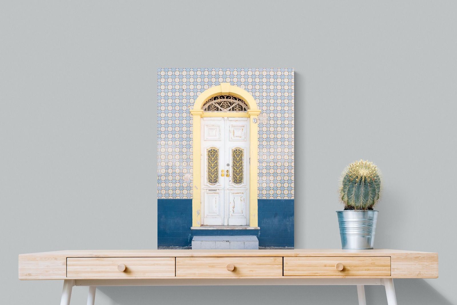 Pixalot Blue and Yellow Facade