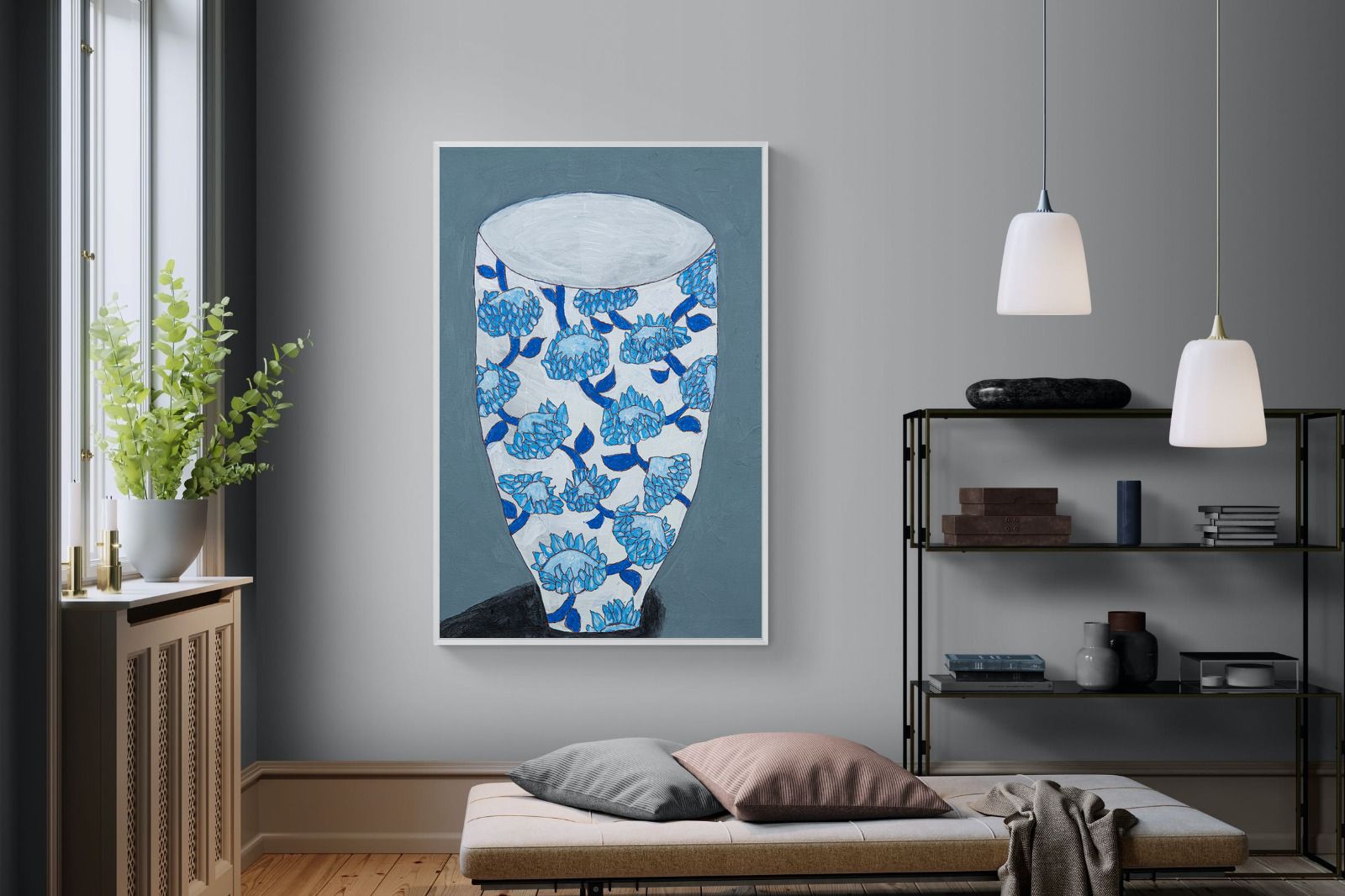 Pixalot Blue Protea Vase