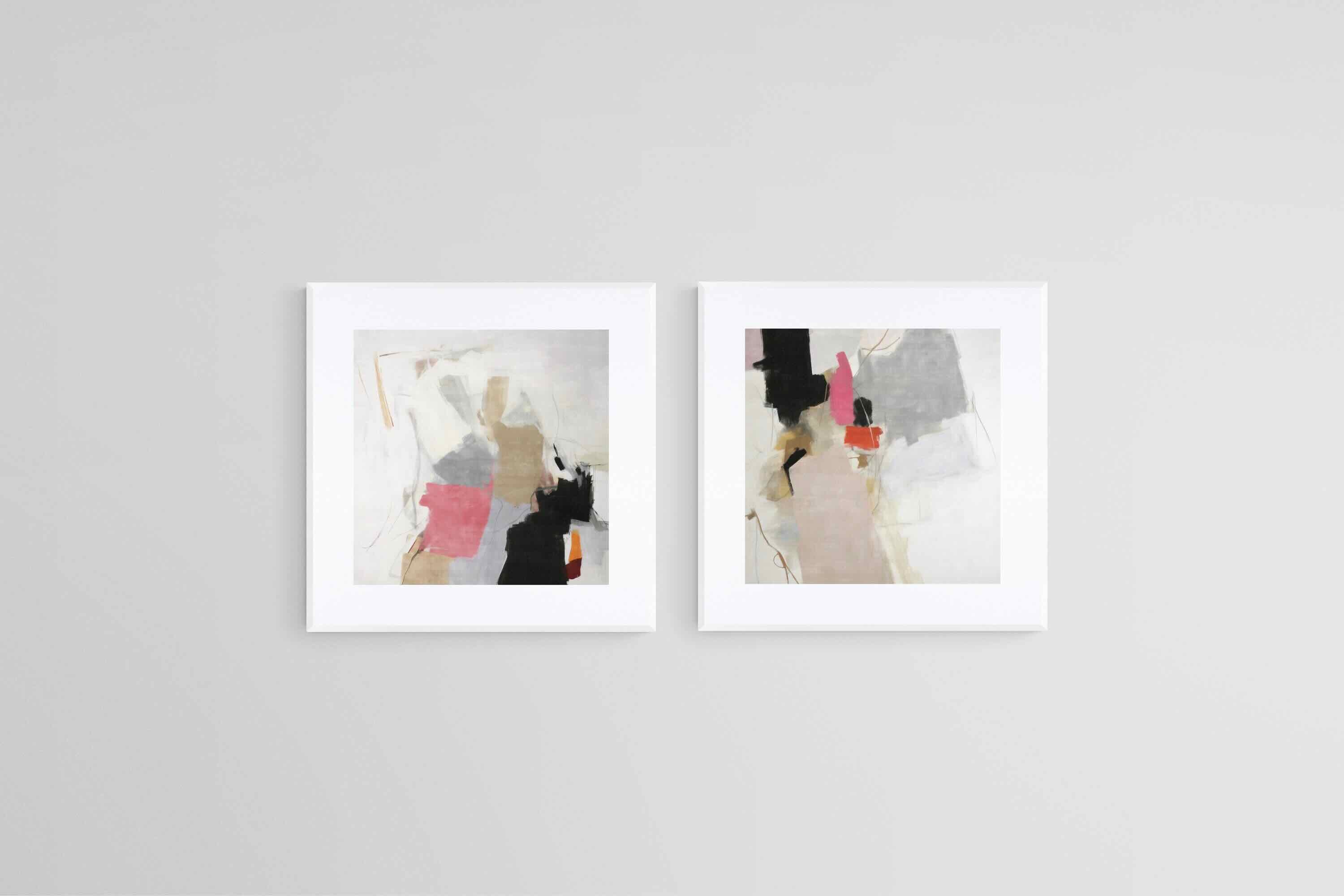 Cause & Effect Set-Wall_Art-50 x 50cm (x2)-Framed Print-White-Pixalot
