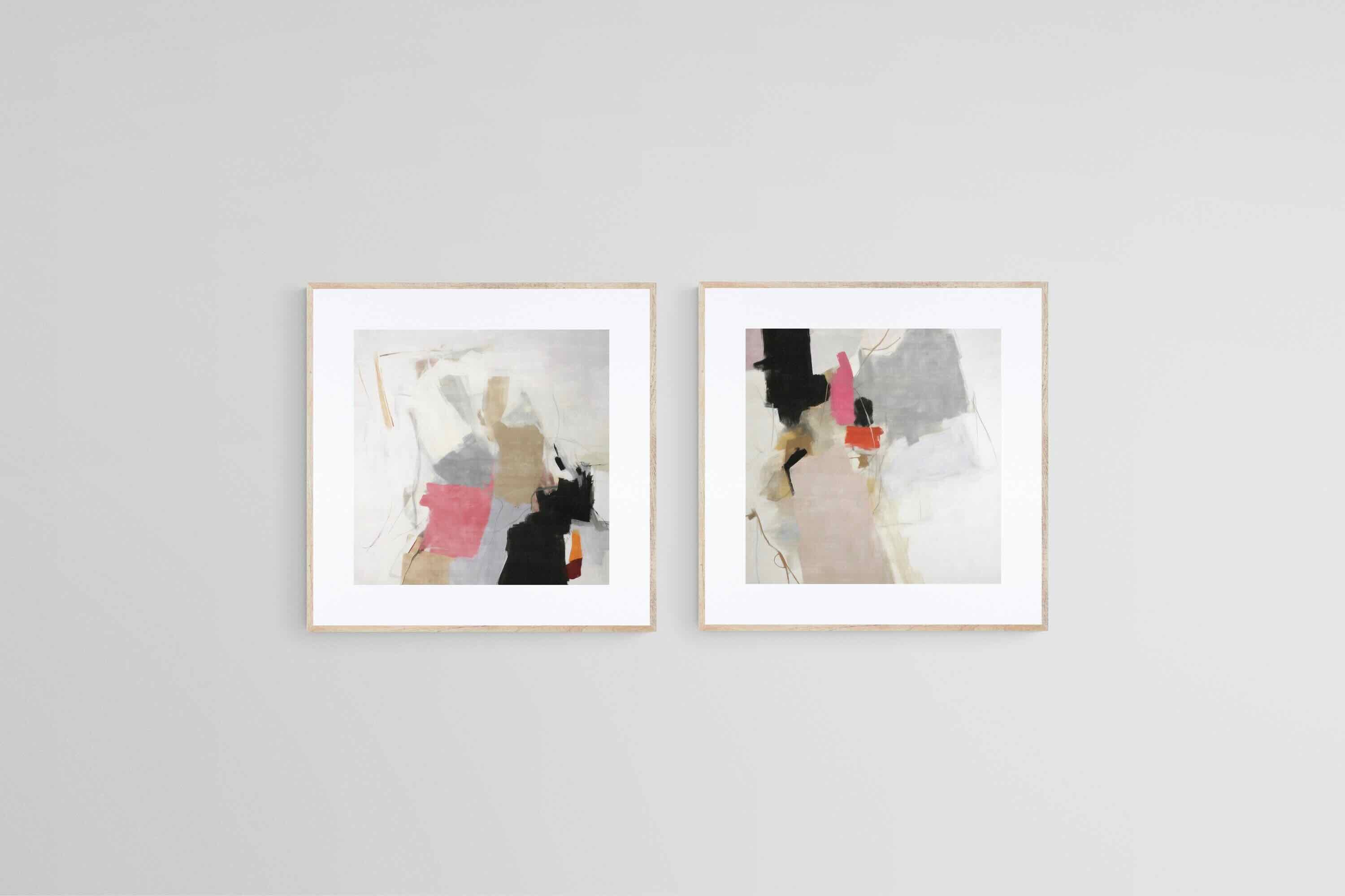 Cause & Effect Set-Wall_Art-50 x 50cm (x2)-Framed Print-Wood-Pixalot