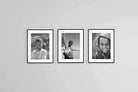 Children of Africa Set-Wall_Art-60 x 80cm (x3)-Framed Print-Black-Pixalot