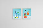 Cocktail Hour Set-Wall_Art-45 x 60cm (x2)-Mounted Canvas-Wood-Pixalot