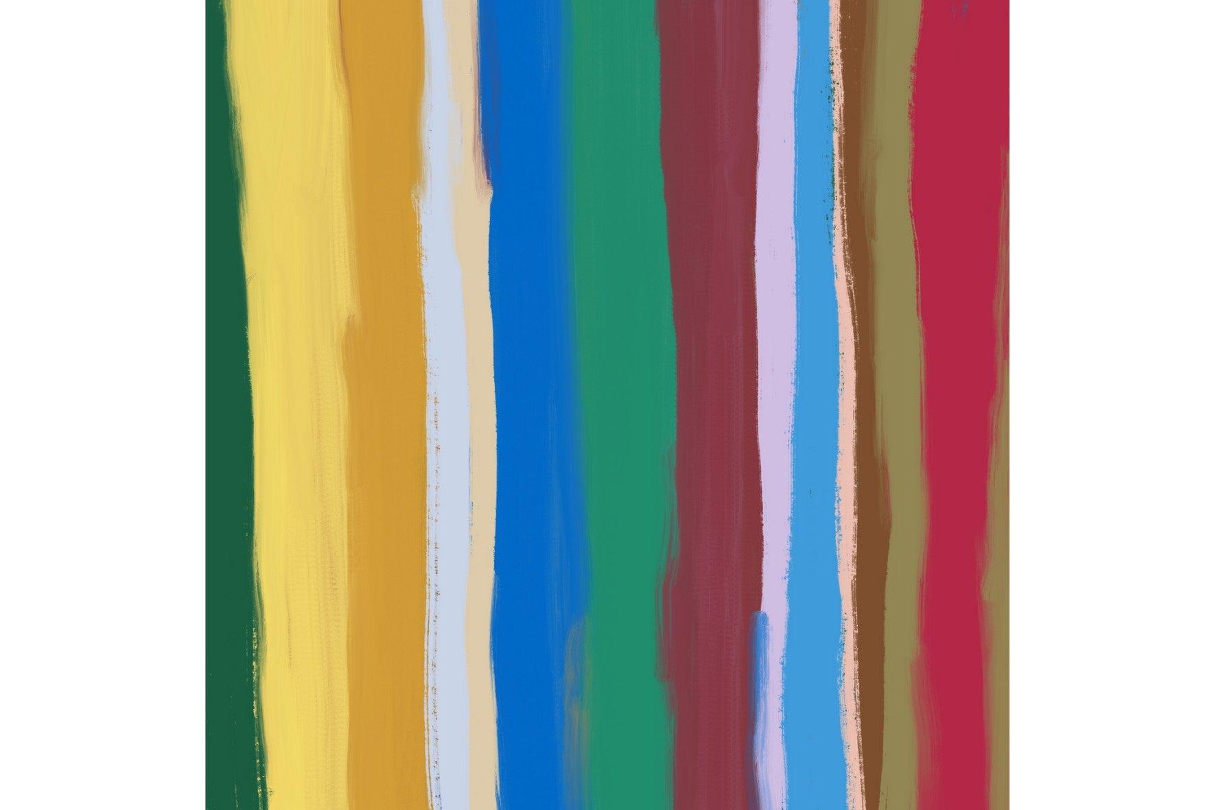 Colour Stripe Arrangement #1-Wall_Art-Pixalot