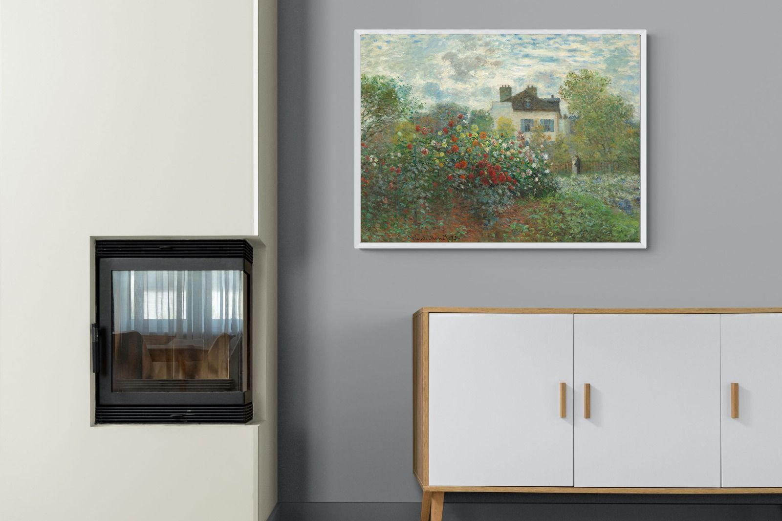 Pixalot Corner of the Garden with Dahlias