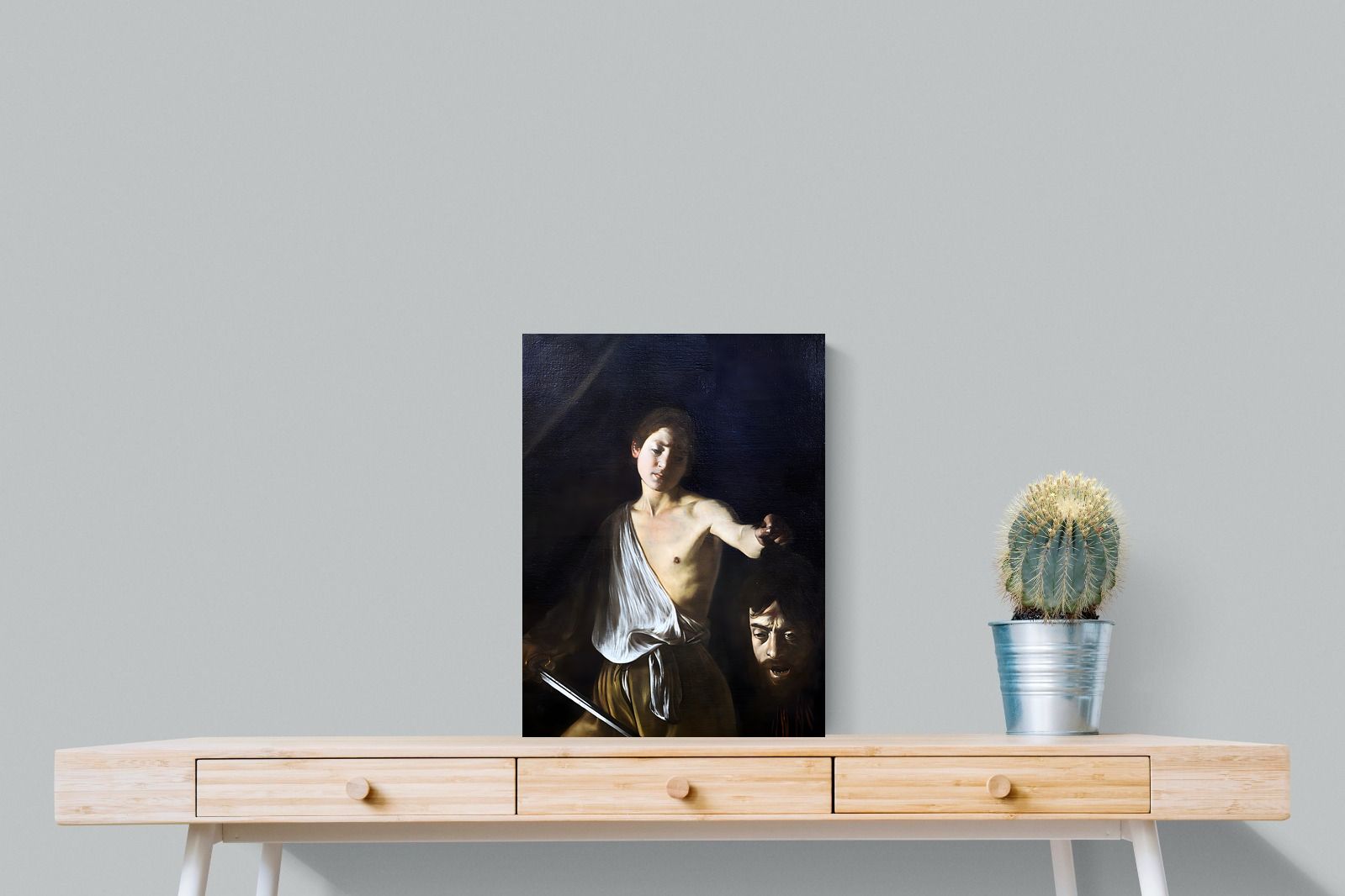 Pixalot David with the Head of Goliath