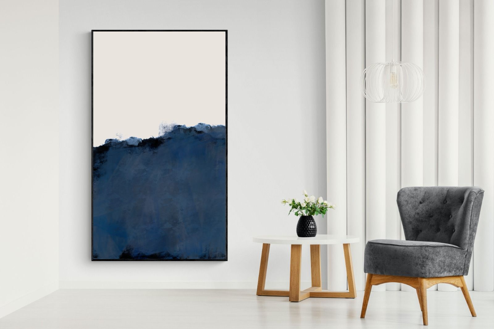 Pixalot Deep Blue Abstract