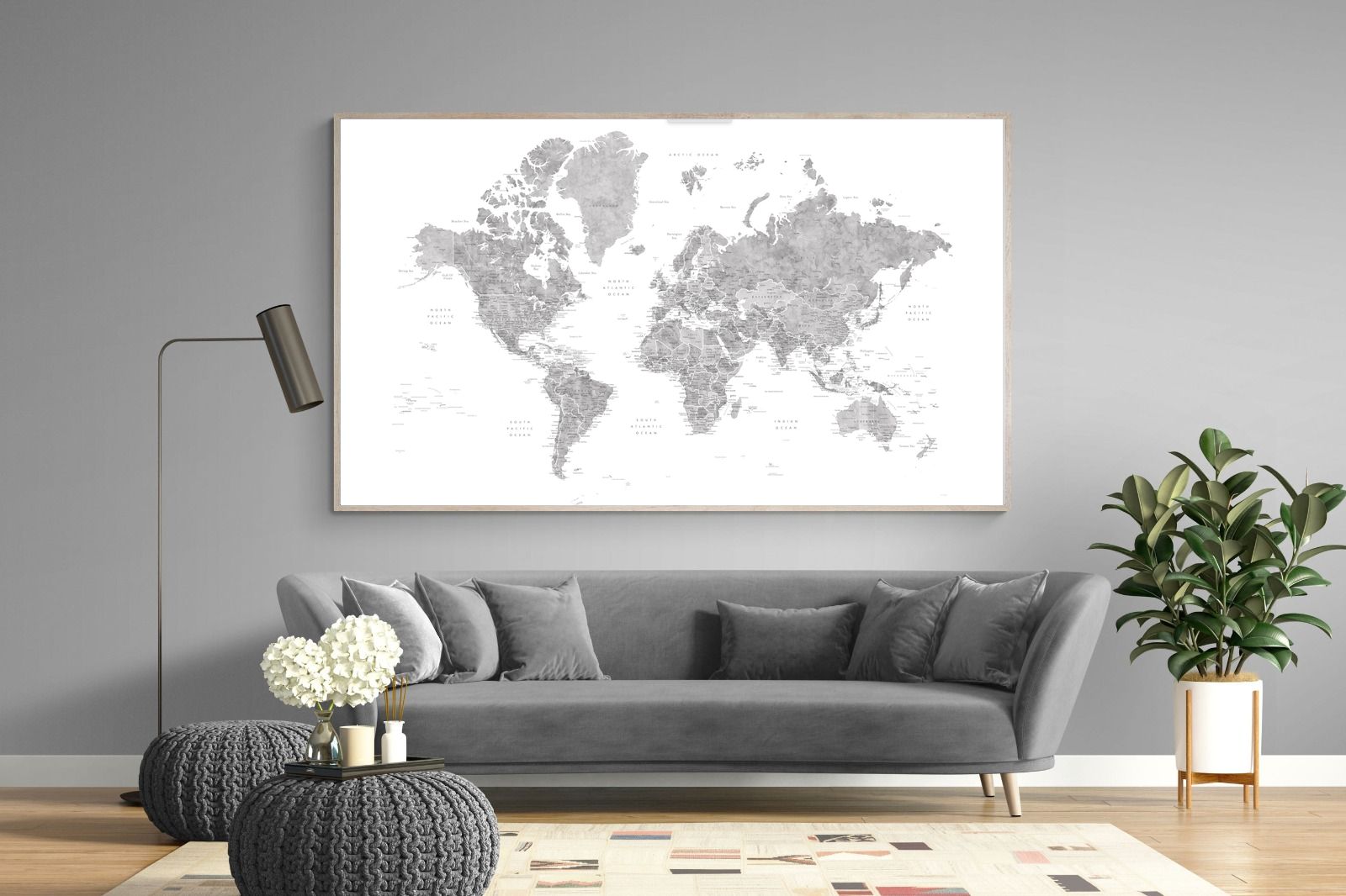 Pixalot Detailed World (Grey)