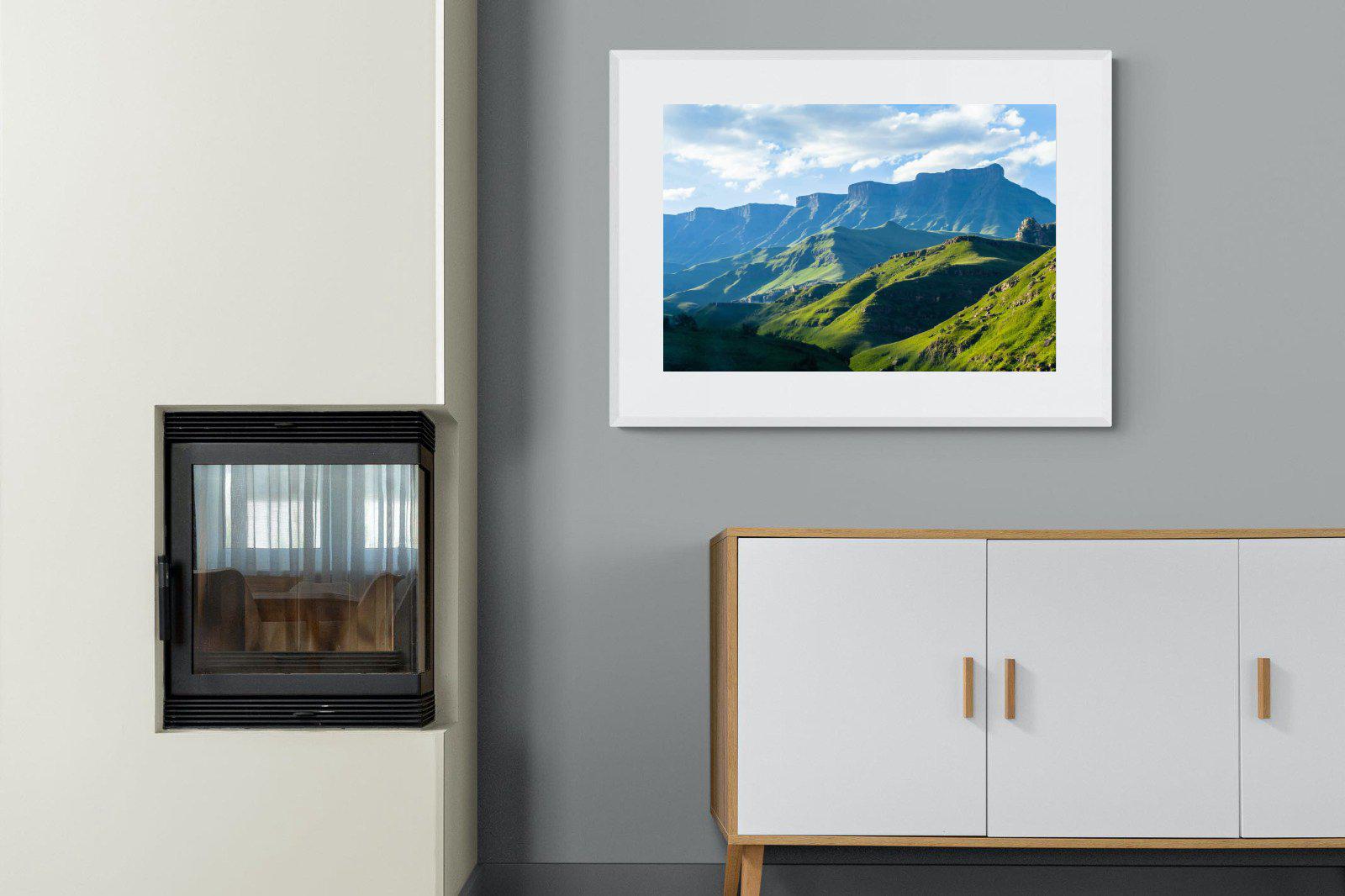 Drakensberg-Wall_Art-100 x 75cm-Framed Print-White-Pixalot