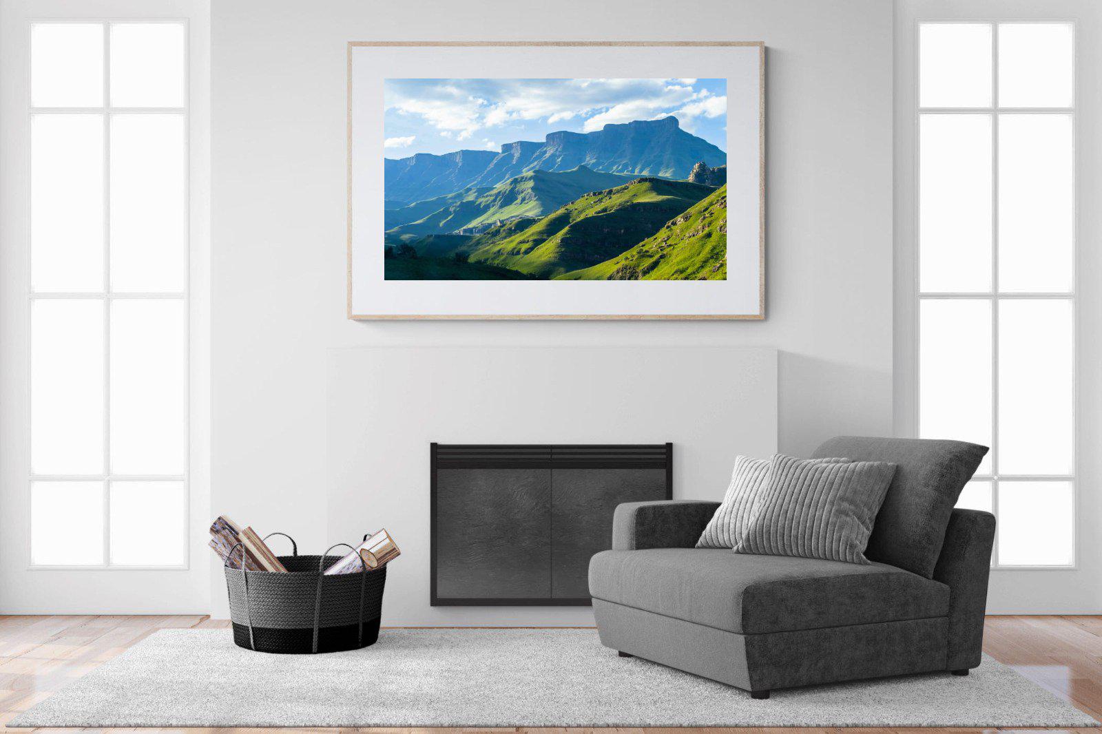 Drakensberg-Wall_Art-150 x 100cm-Framed Print-Wood-Pixalot