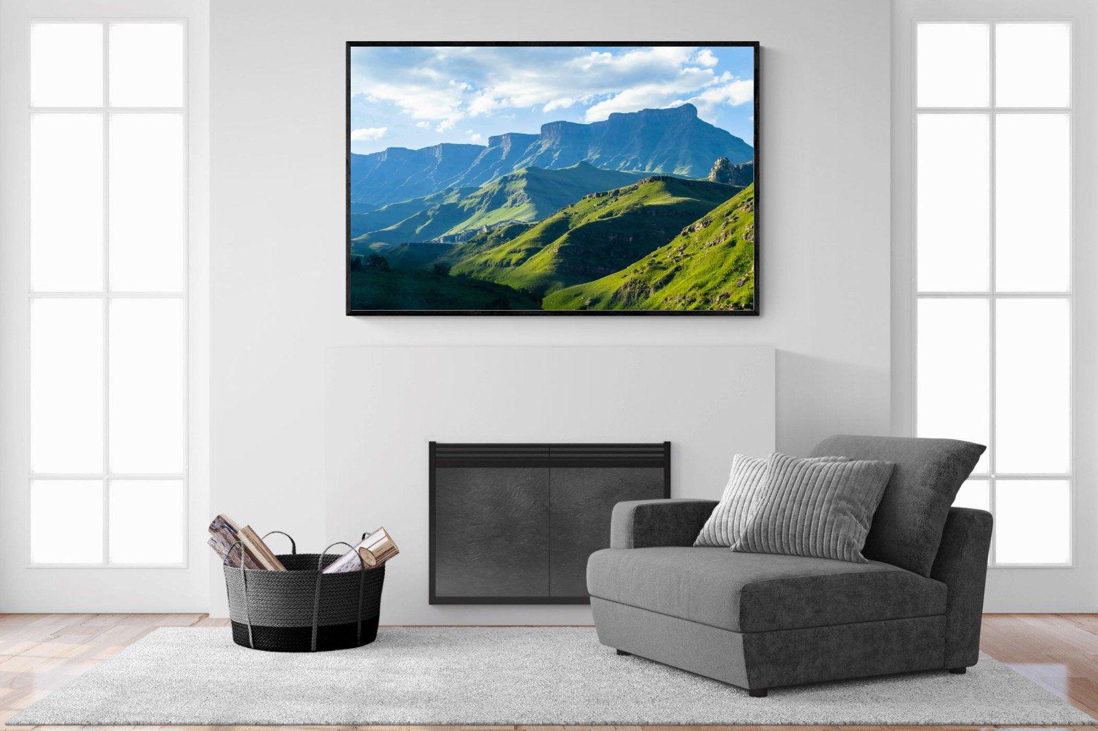 Drakensberg-Wall_Art-150 x 100cm-Mounted Canvas-Black-Pixalot