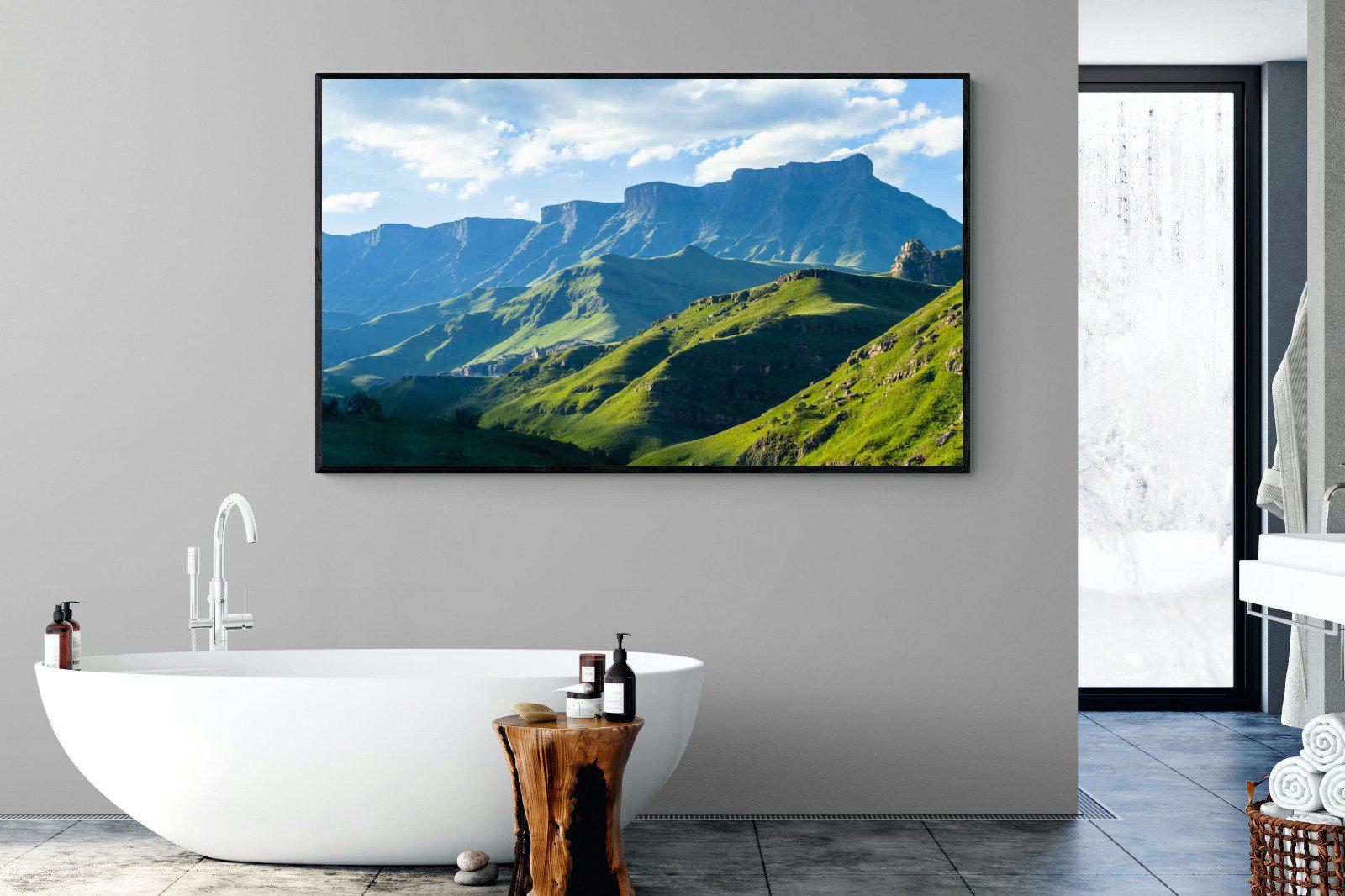 Drakensberg-Wall_Art-180 x 110cm-Mounted Canvas-Black-Pixalot