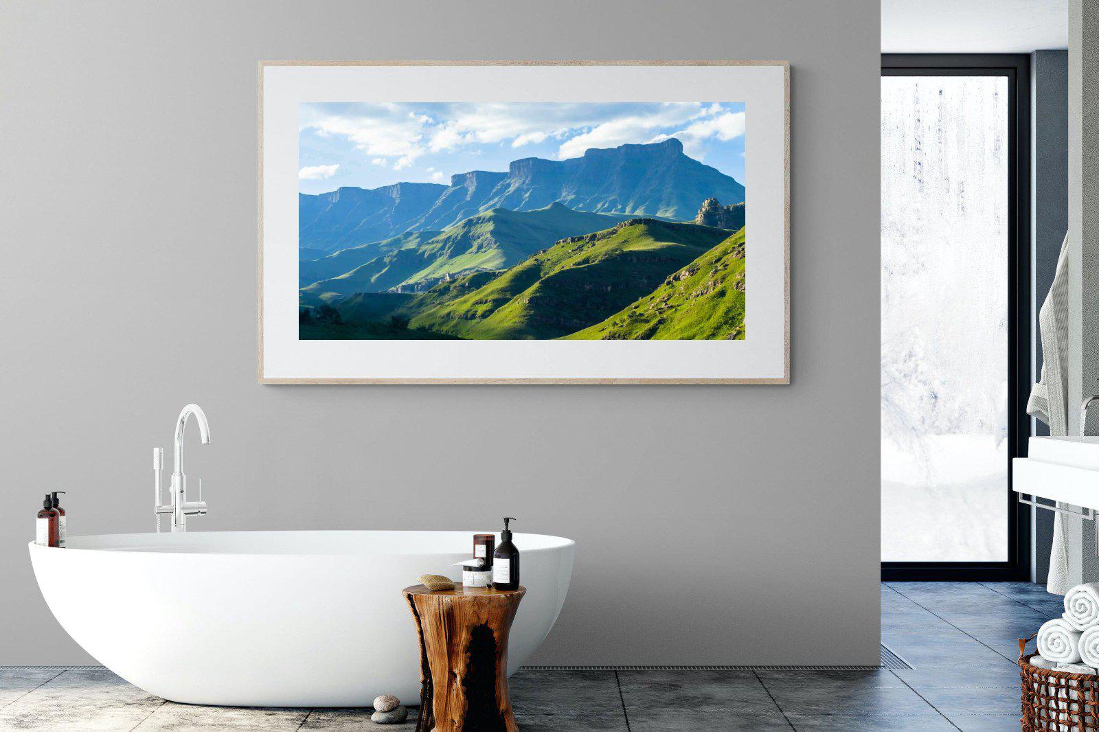 Drakensberg-Wall_Art-180 x 110cm-Framed Print-Wood-Pixalot
