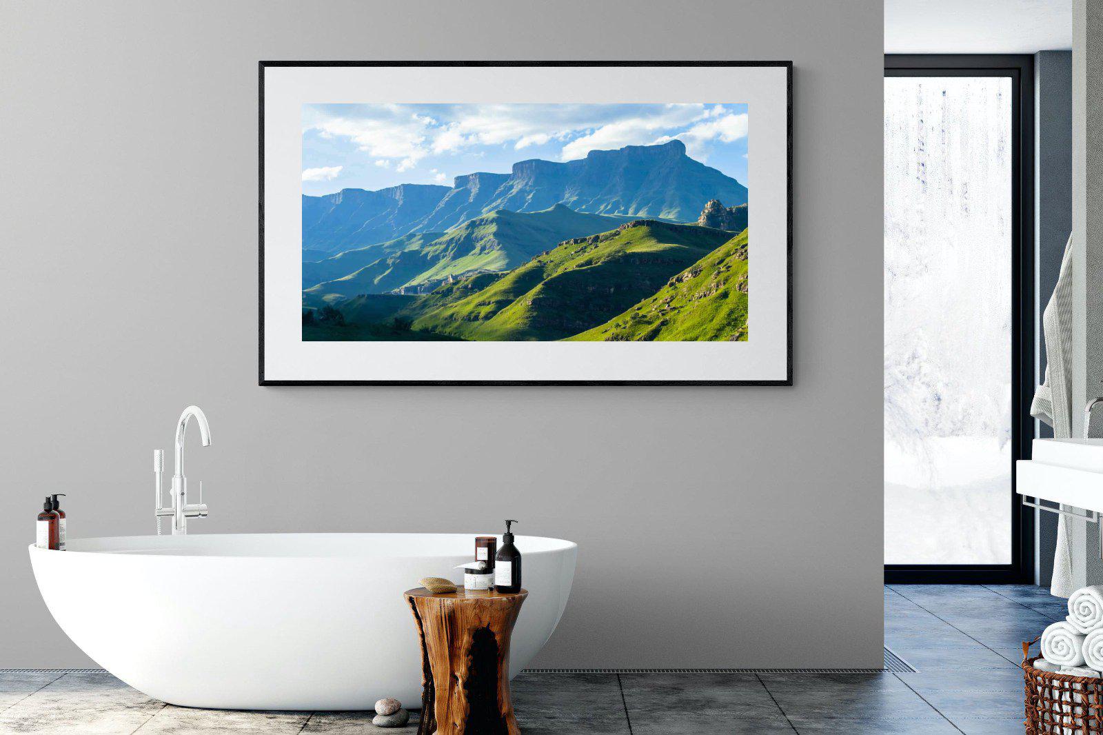 Drakensberg-Wall_Art-180 x 110cm-Framed Print-Black-Pixalot