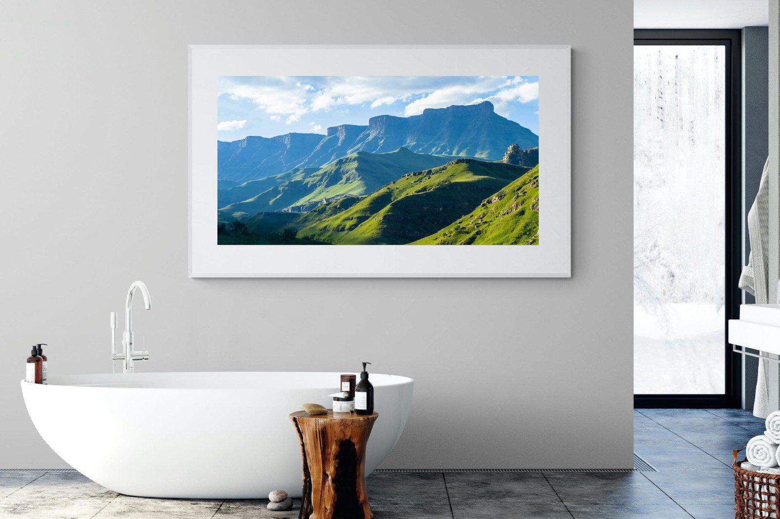 Drakensberg-Wall_Art-180 x 110cm-Framed Print-White-Pixalot