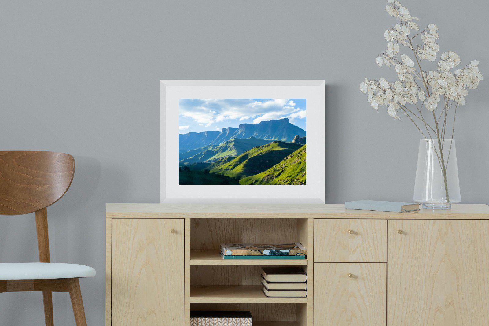 Drakensberg-Wall_Art-60 x 45cm-Framed Print-White-Pixalot