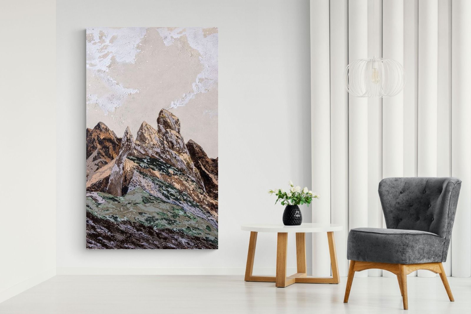 Pixalot Earthy Textured Mountains