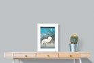 Pixalot Egrets and Reeds in Moonlight