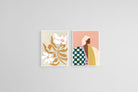 Elegant Figures-Wall_Art-45 x 60cm (x2)-Mounted Canvas-White-Pixalot