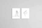 Female Form Set-Wall_Art-60 x 80cm (x2)-Framed Print-White-Pixalot