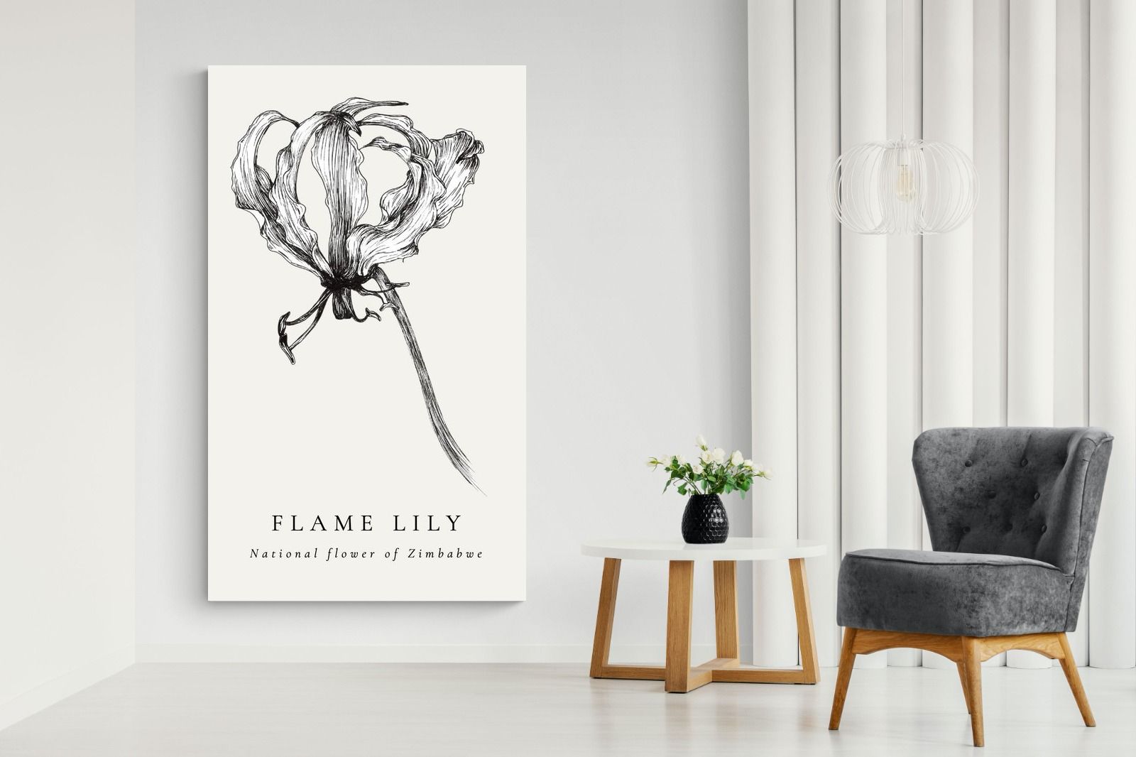 Pixalot ® Flame Lily Illustration