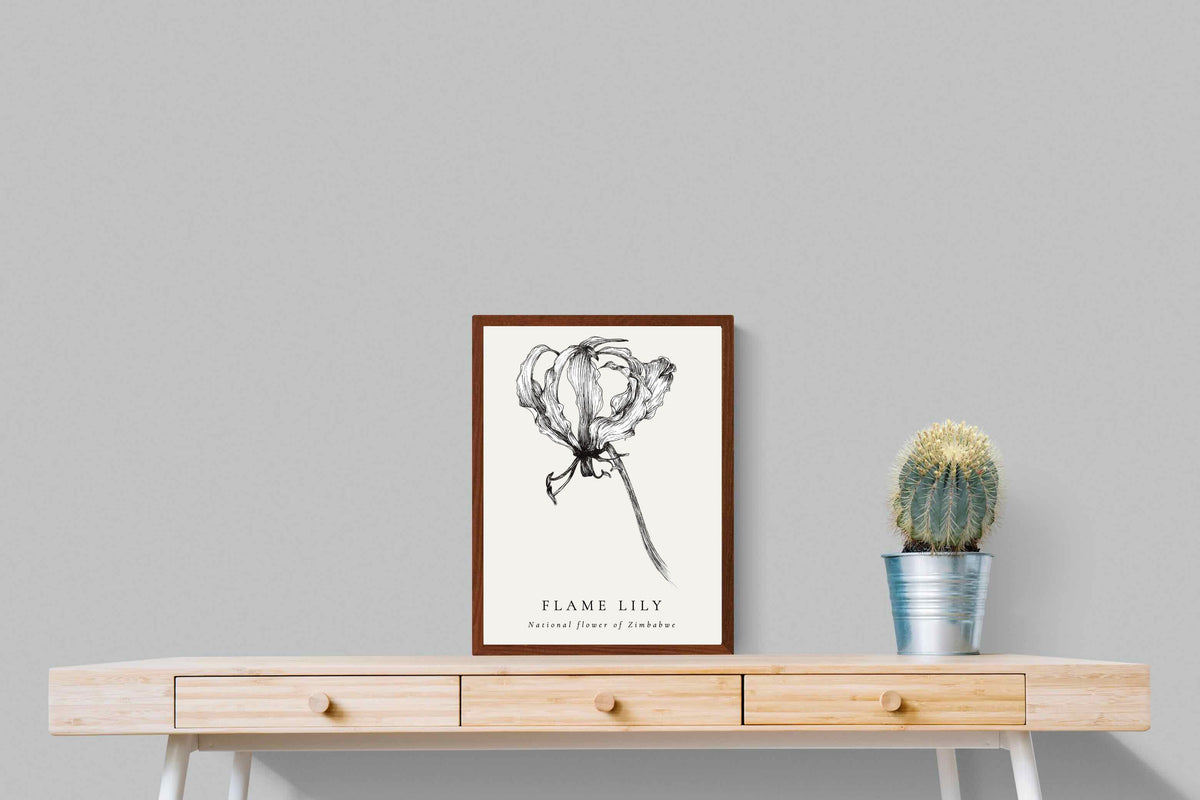 Pixalot ® Flame Lily Illustration