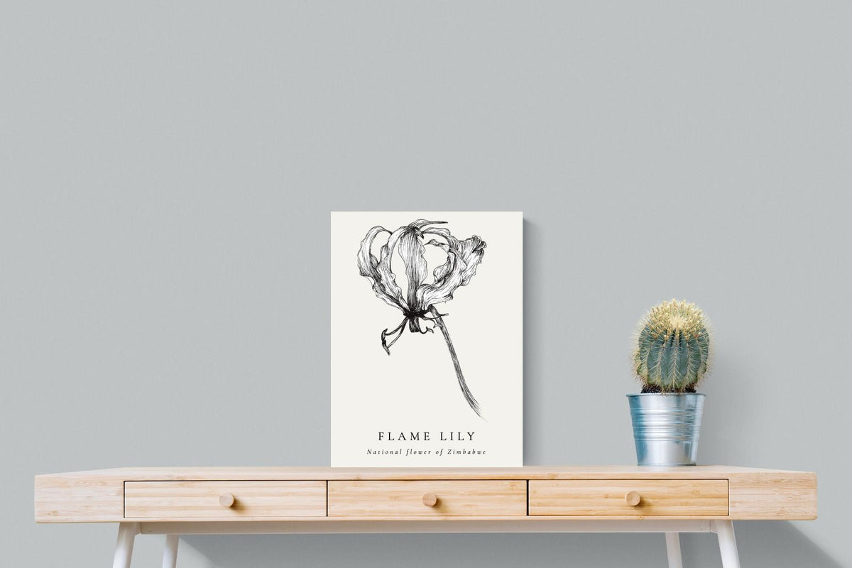 Pixalot ® Flame Lily Illustration