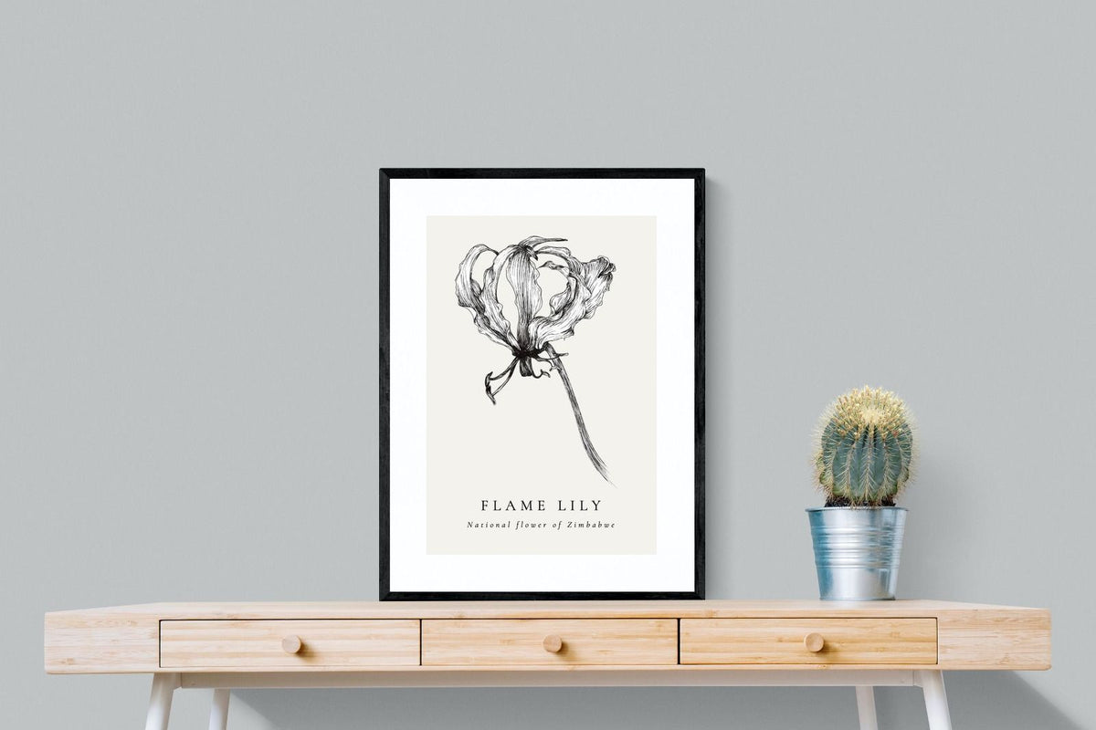 Pixalot ® Flame Lily Illustration