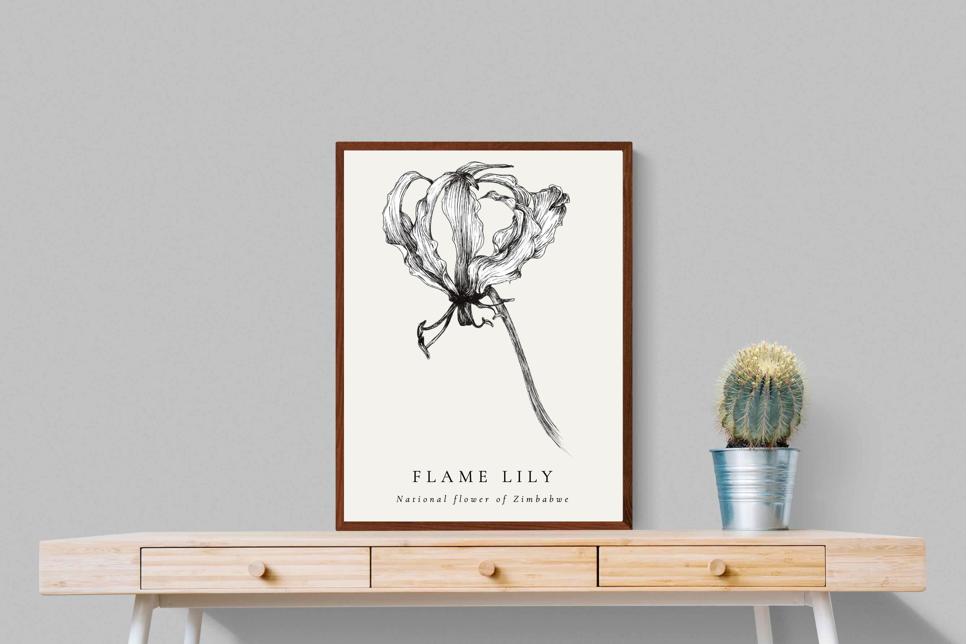 Pixalot ® Flame Lily Illustration