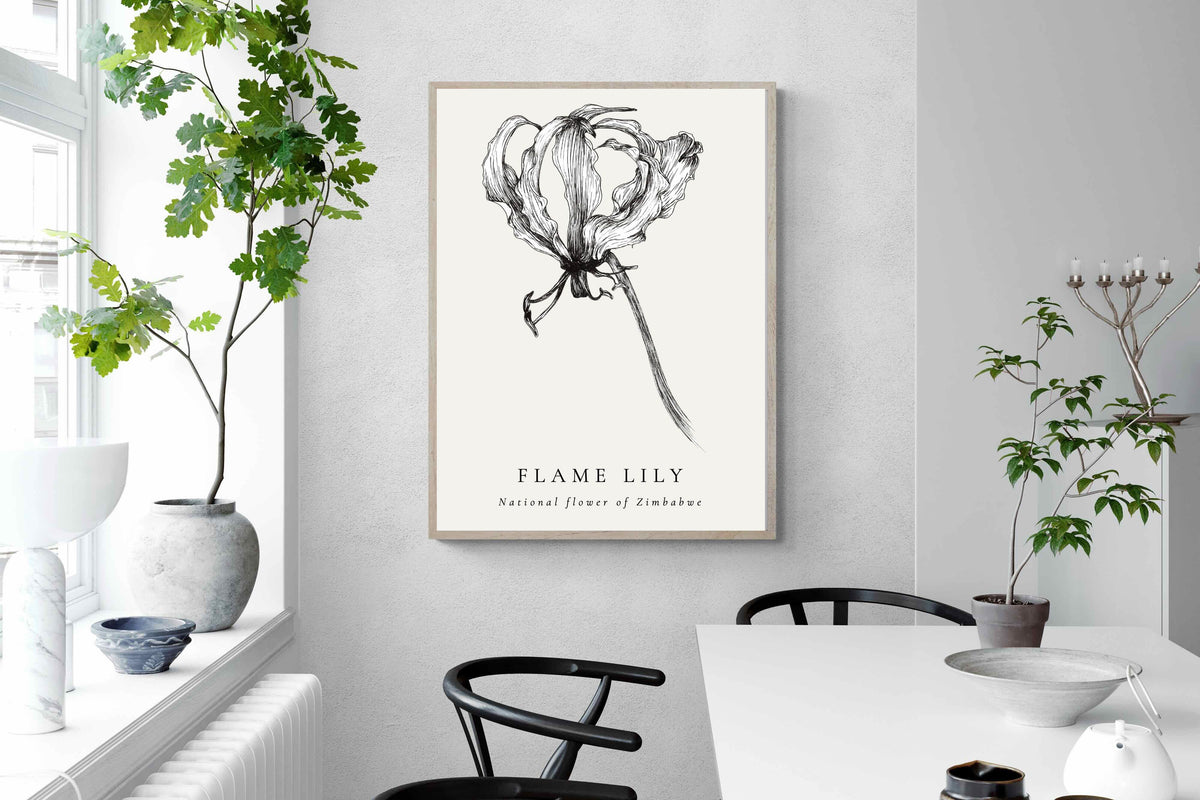 Pixalot ® Flame Lily Illustration