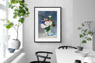 Pixalot Flowers in a Crystal Vase
