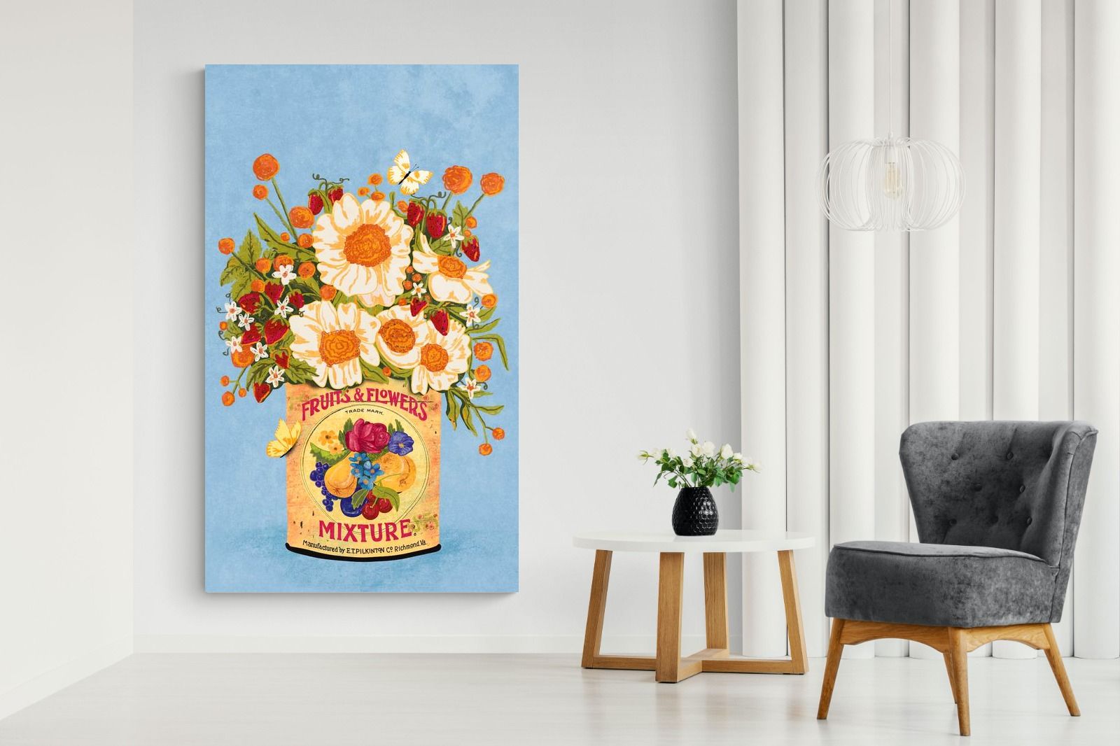 Pixalot Flowers in a Tea Can