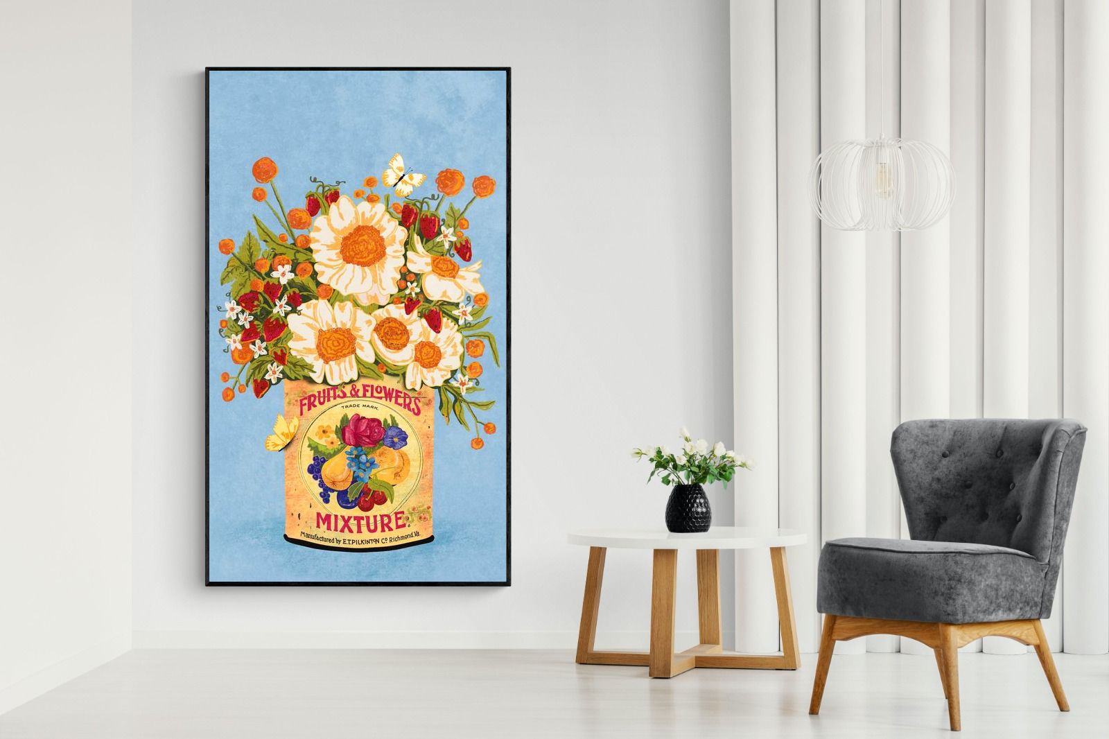 Pixalot Flowers in a Tea Can