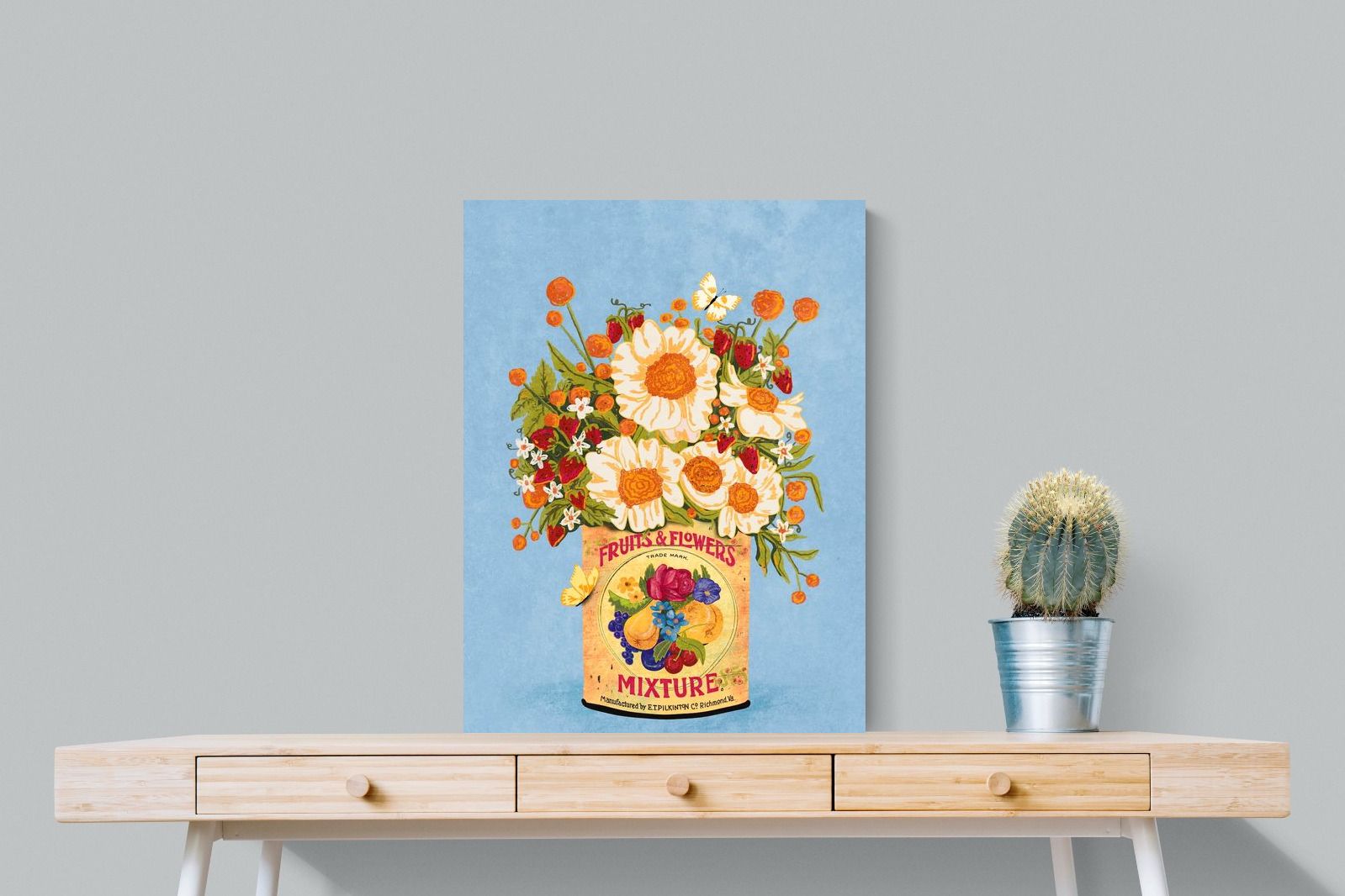 Pixalot Flowers in a Tea Can